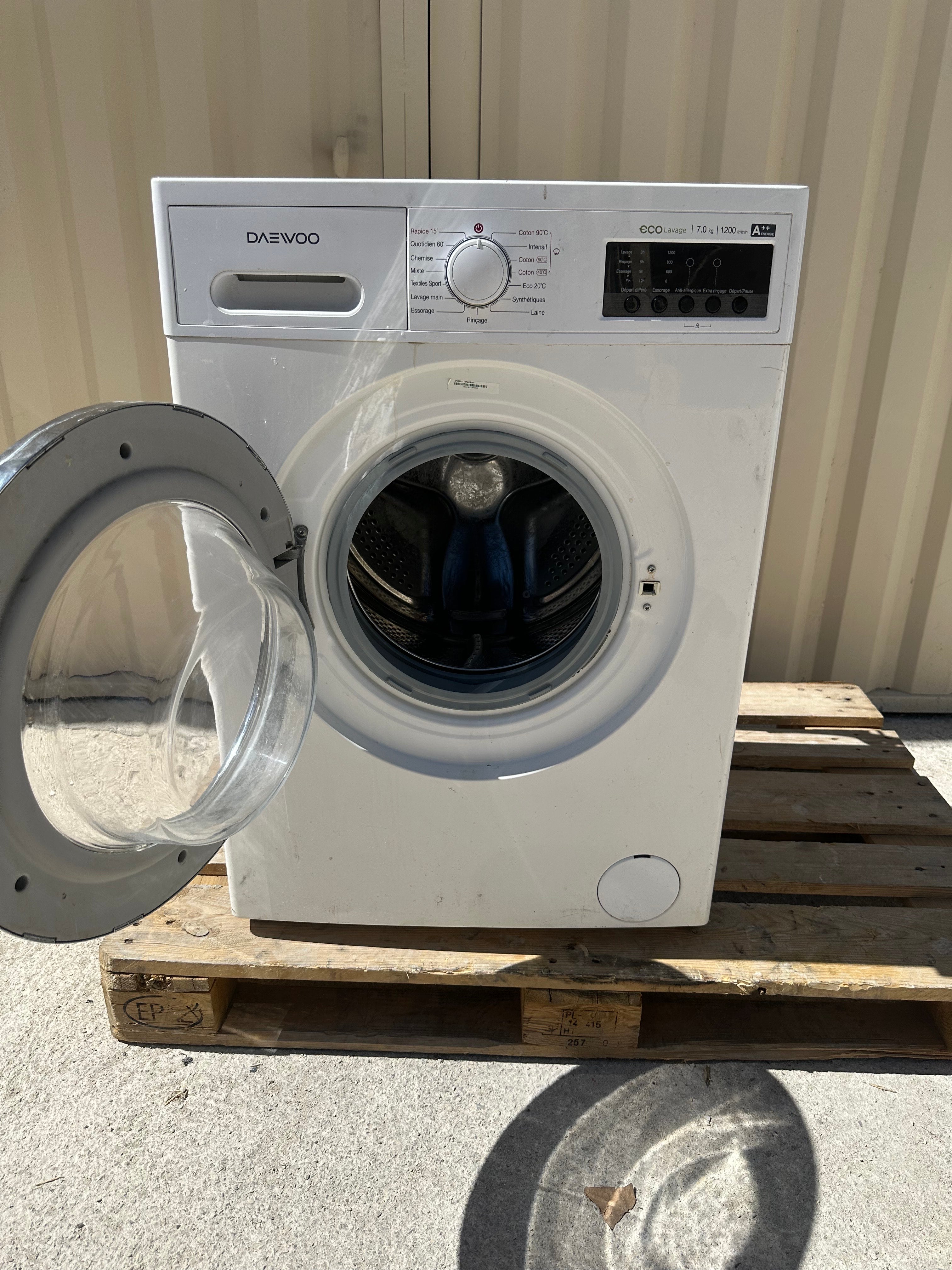 Lave-linge DAEWOO 7 Kg Garantie 1 An