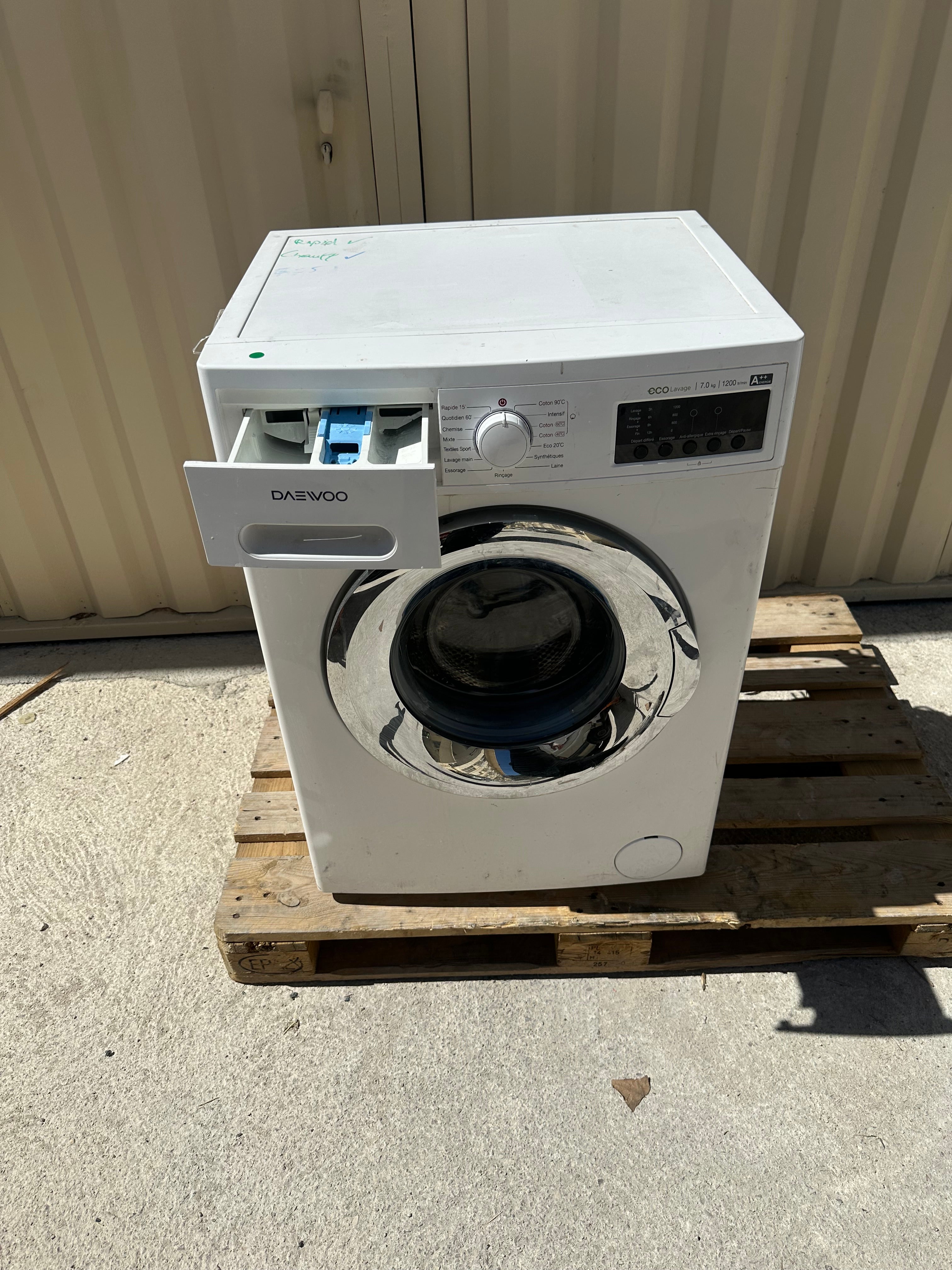 Lave-linge DAEWOO 7 Kg Garantie 1 An