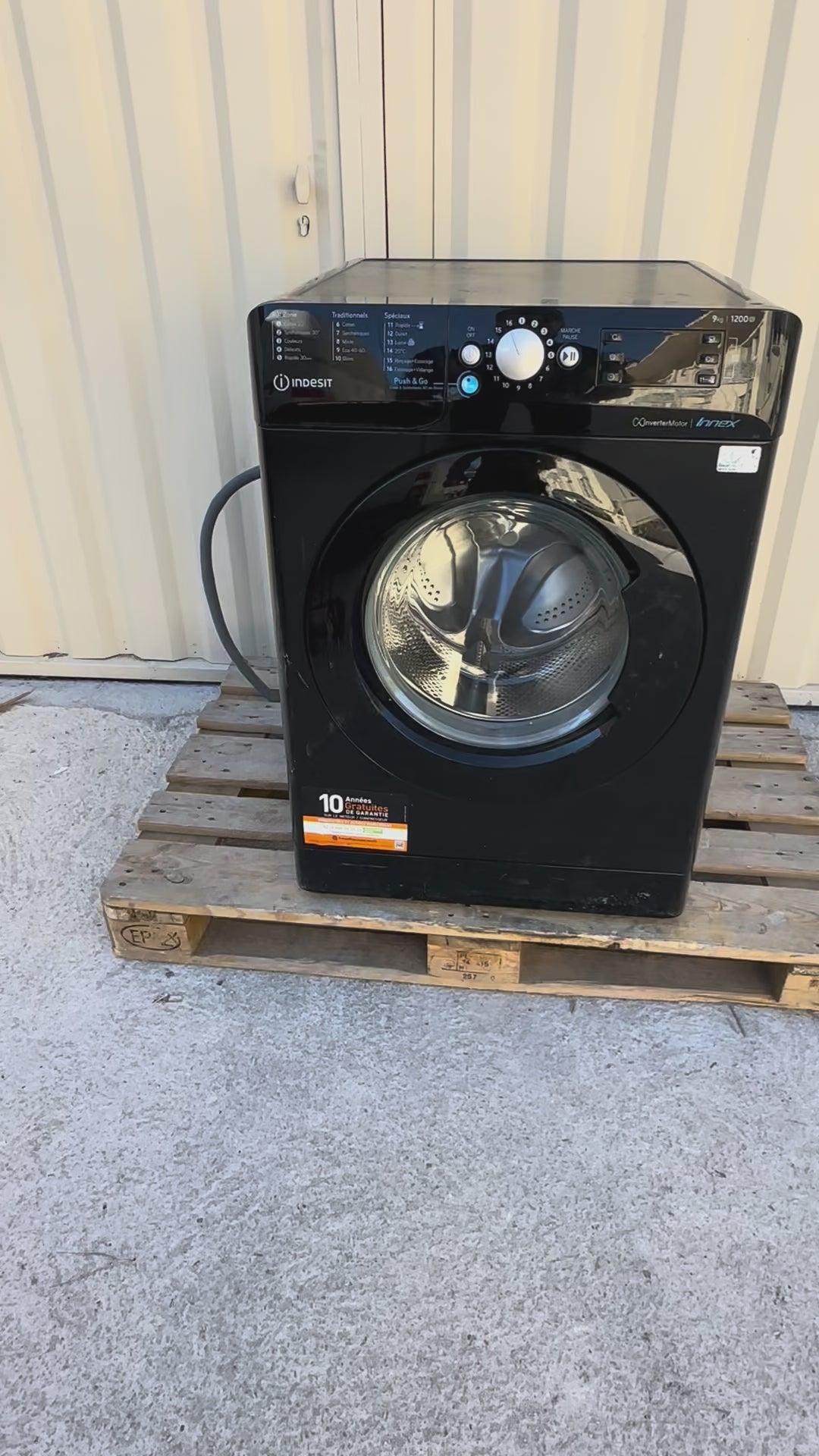 Charger la vidéo : Lave-Linge INDESIT 9 Kg GARANTIE 1 AN