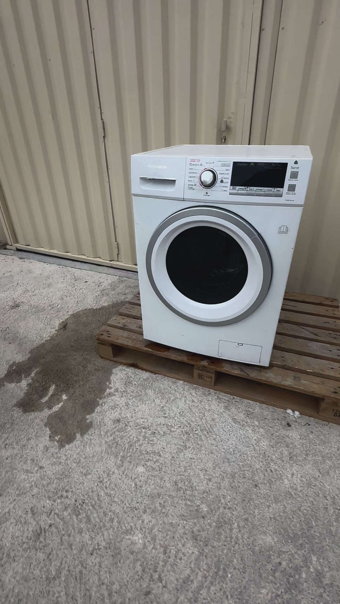 Charger la vidéo : Lave-Linge Séchant THOMSON 10 + 7 Kg GARANTIE 1 AN