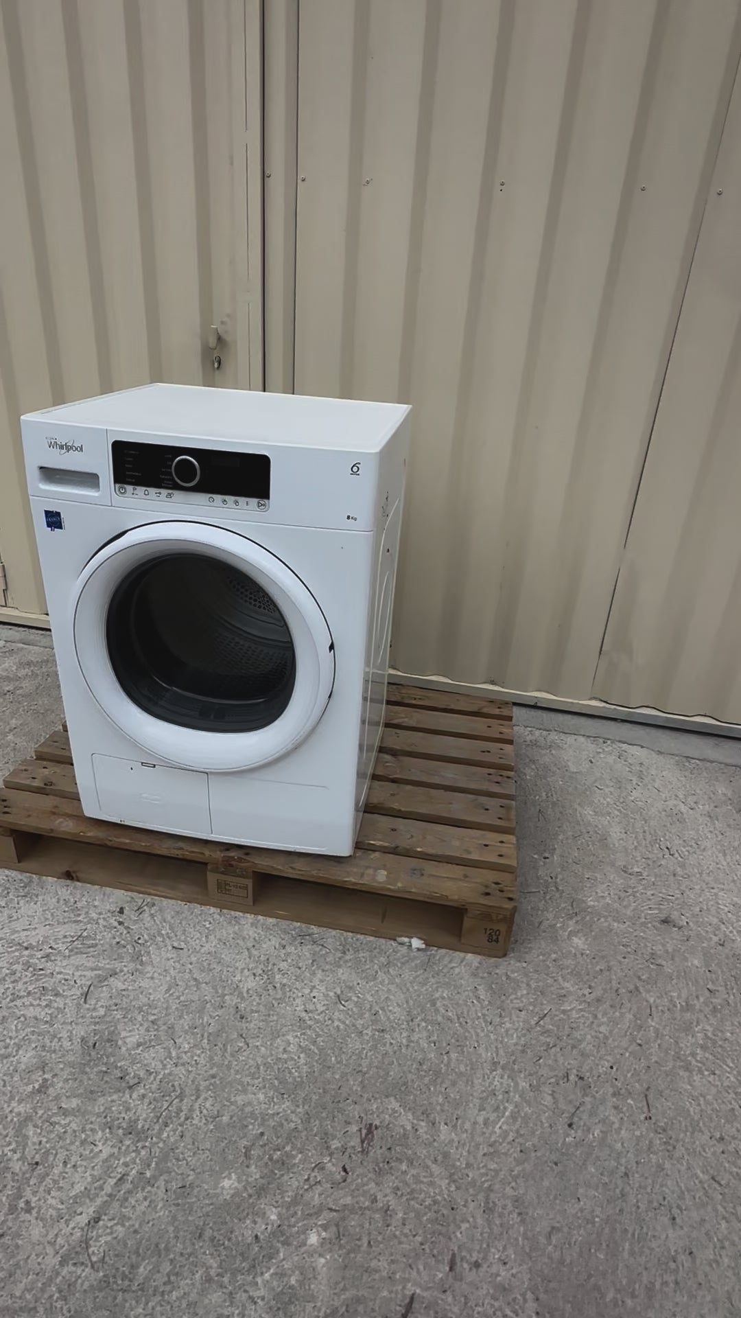 Charger la vidéo : Sèche-Linge WHIRLPOOL Pompe à Chaleur 8 Kg GARANTIE 1 AN