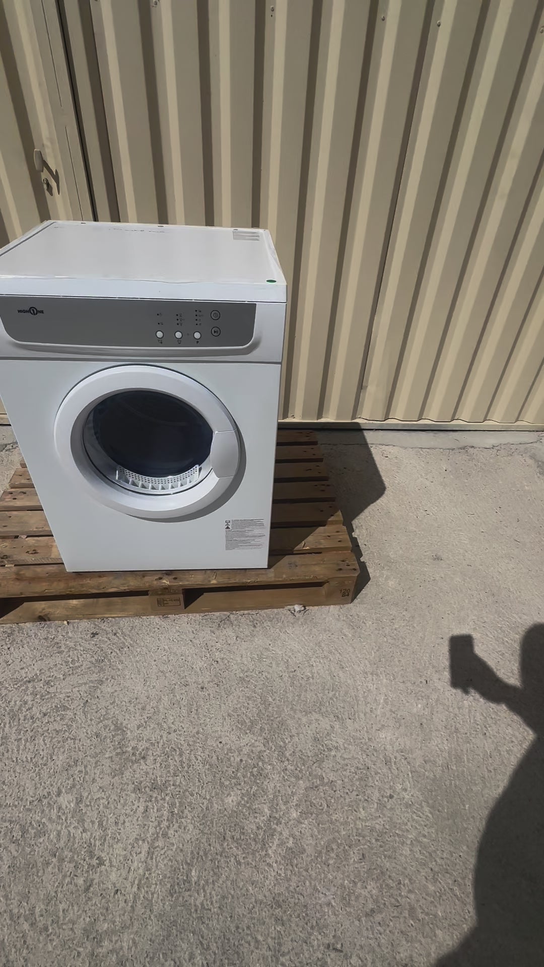 Charger la vidéo : Seche-Linge HIGHONE 7 Kg NEUF ( Jamais Servi ) GARANTIE 1 AN