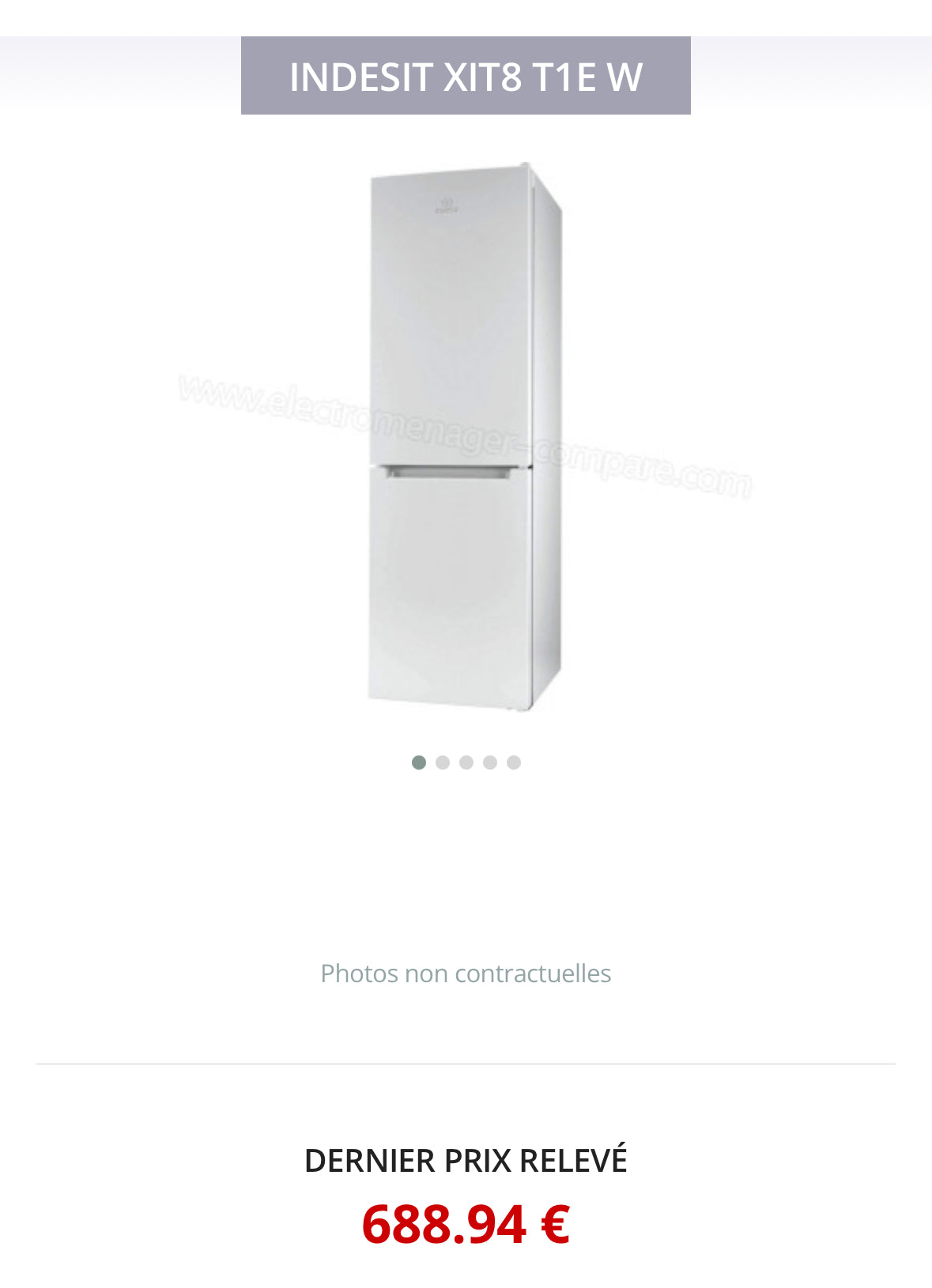 Frigo Combiné INDESIT Froid Ventilé GARANTIE 1 AN