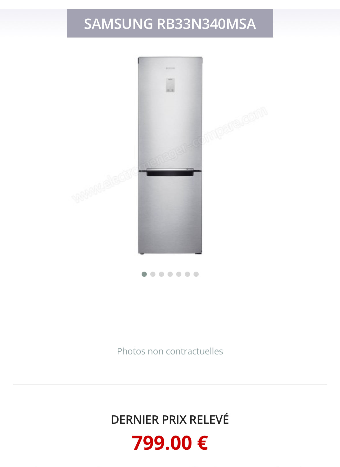 Frigo Combiné SAMSUNG No Frost GARANTIE 1 AN