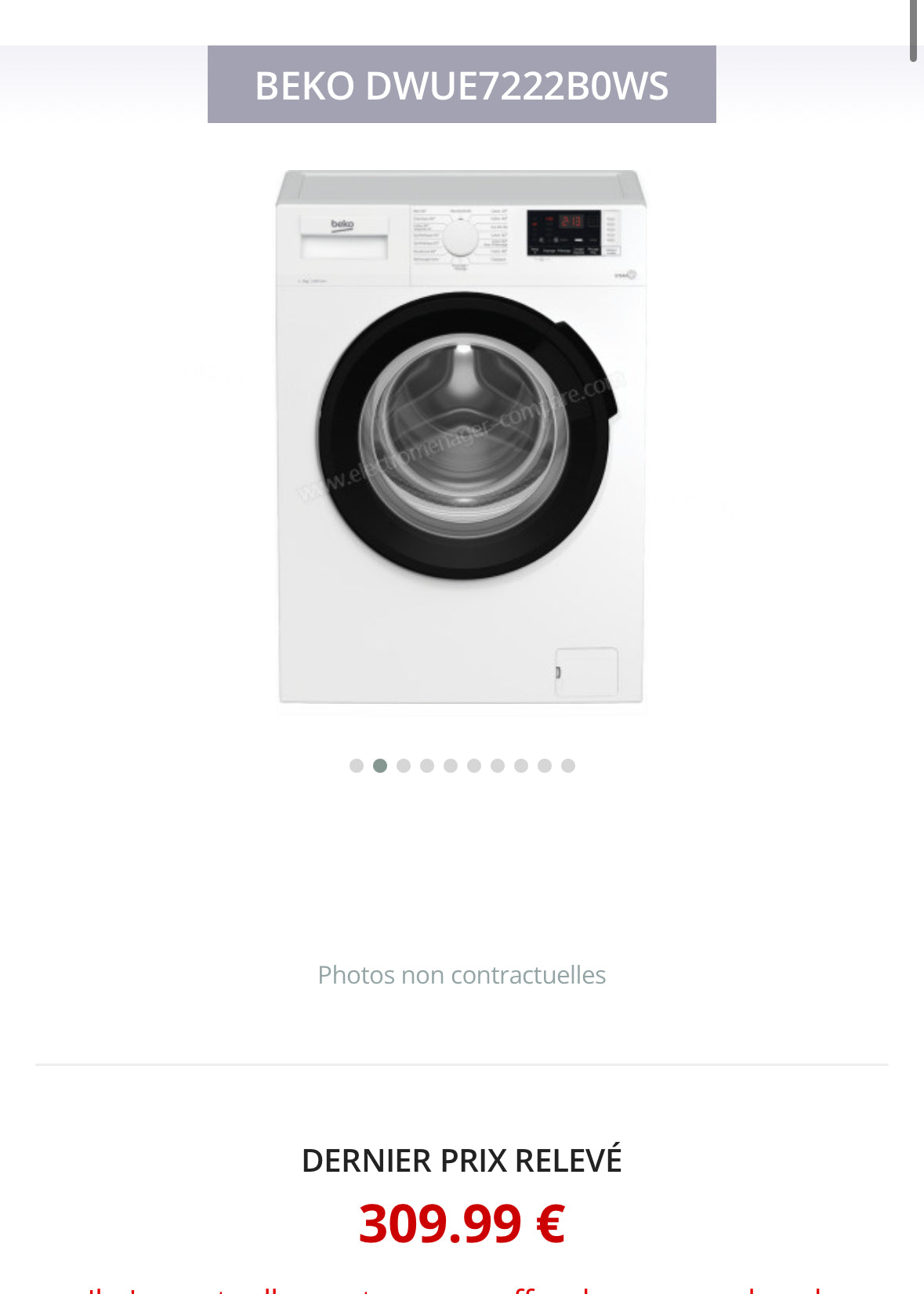 Lave-Linge BEKO 7 Kg GARANTIE 1 AN