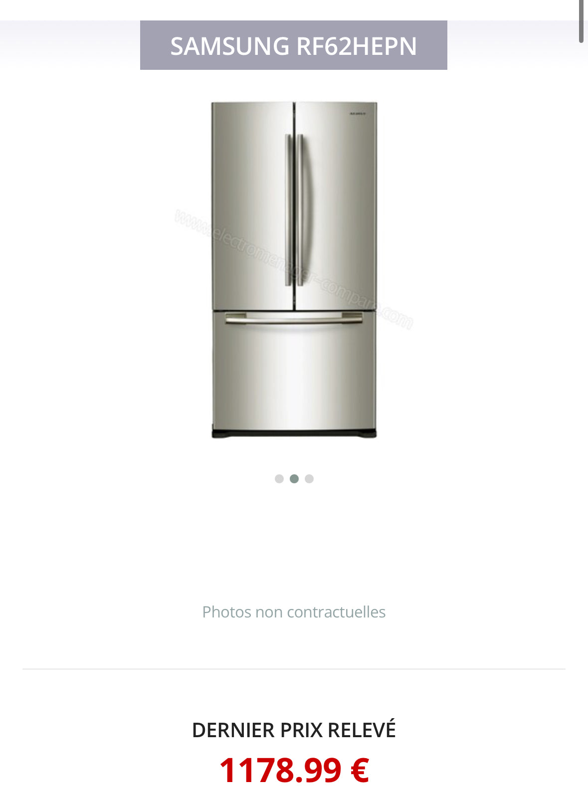 Frigo Américain SAMSUNG Froid Ventilé GARANTIE 1 AN