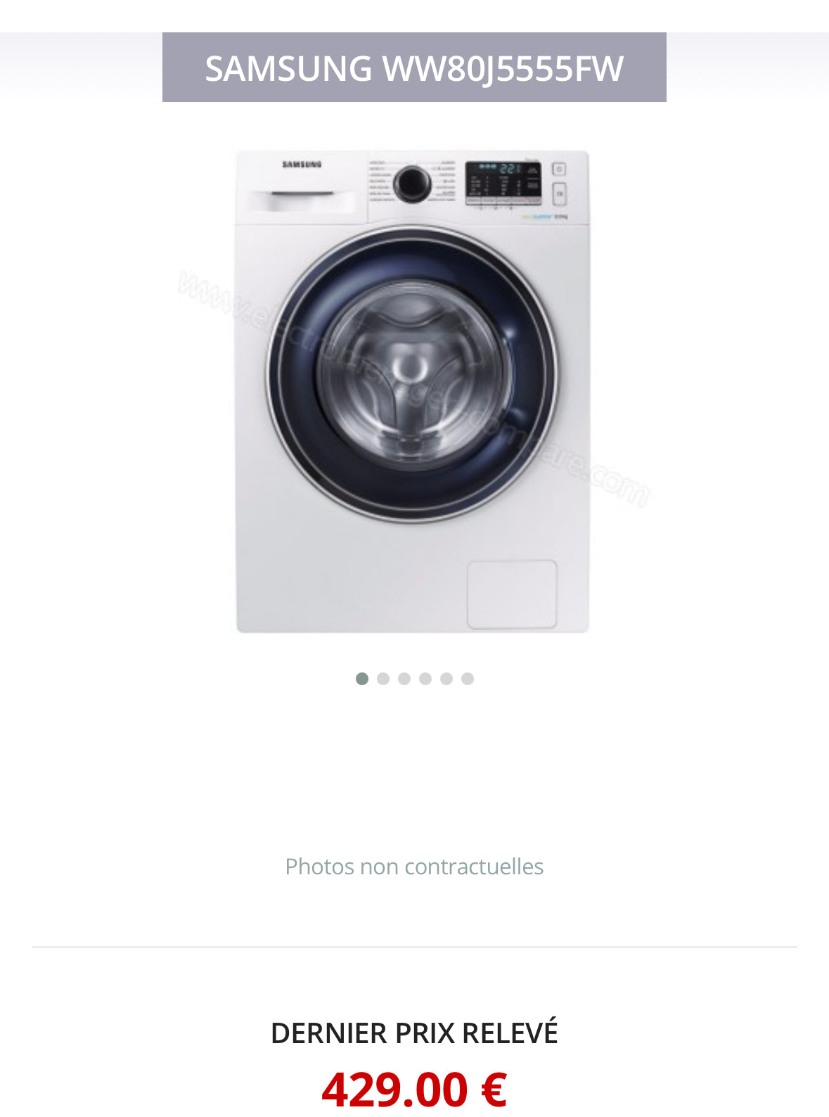Lave-Linge SAMSUNG 8 Kg GARANTIE 1 AN
