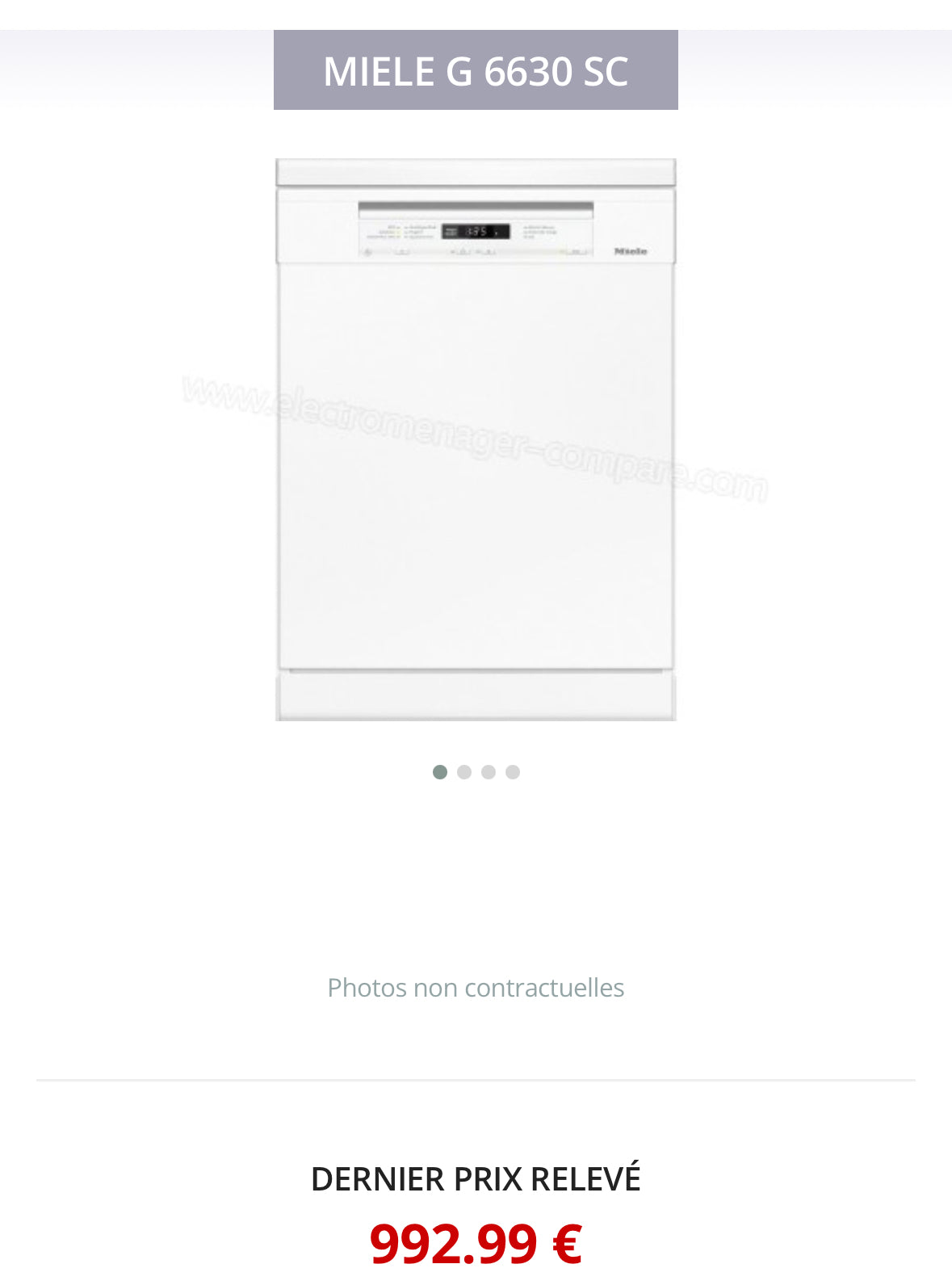Lave-Vaisselle MIELE 14 Couverts GARANTIE 1 AN