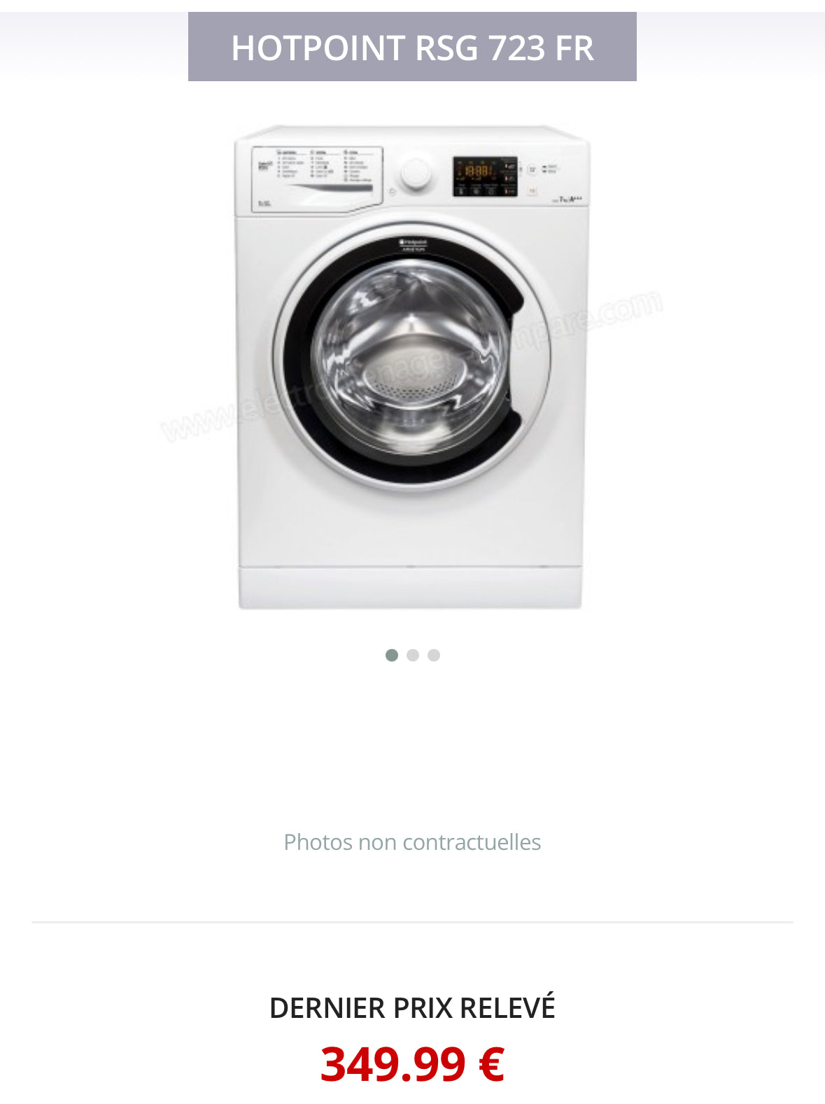 Lave-Linge HOTPOINT-ARISTON 7 Kg GARANTIE 1 AN
