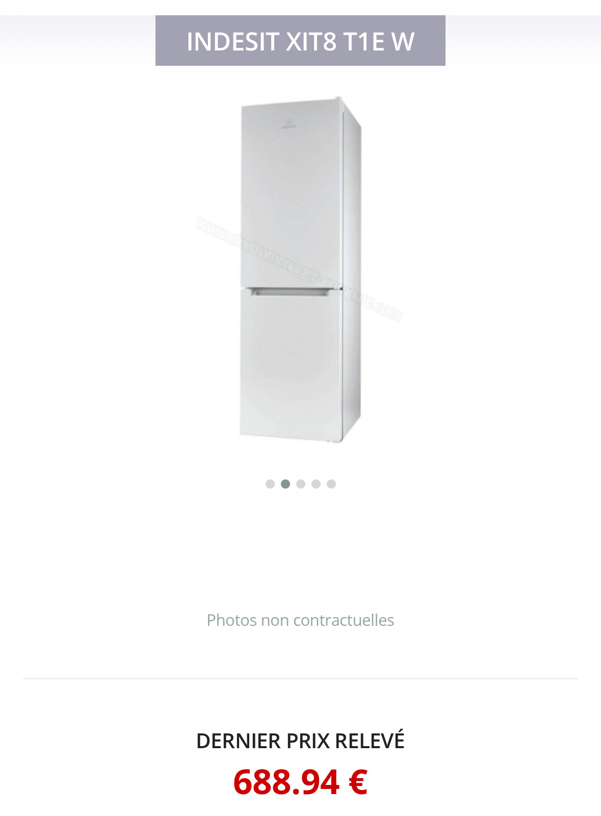 Frigo Combiné INDESIT No Frost GARANTIE 1 AN
