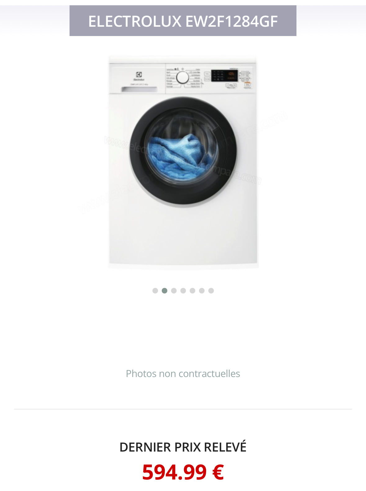 Lave-Linge ELECTROLUX 8 Kg GARANTIE 1 AN