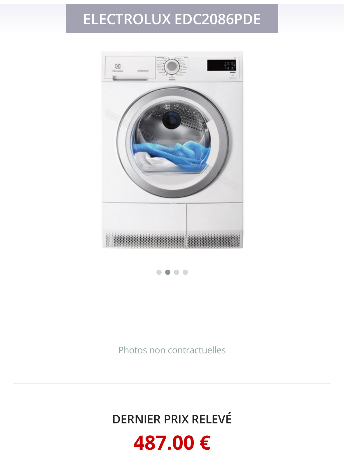 Sèche-linge ELECTROLUX 8 Kg GARANTIE 1 AN