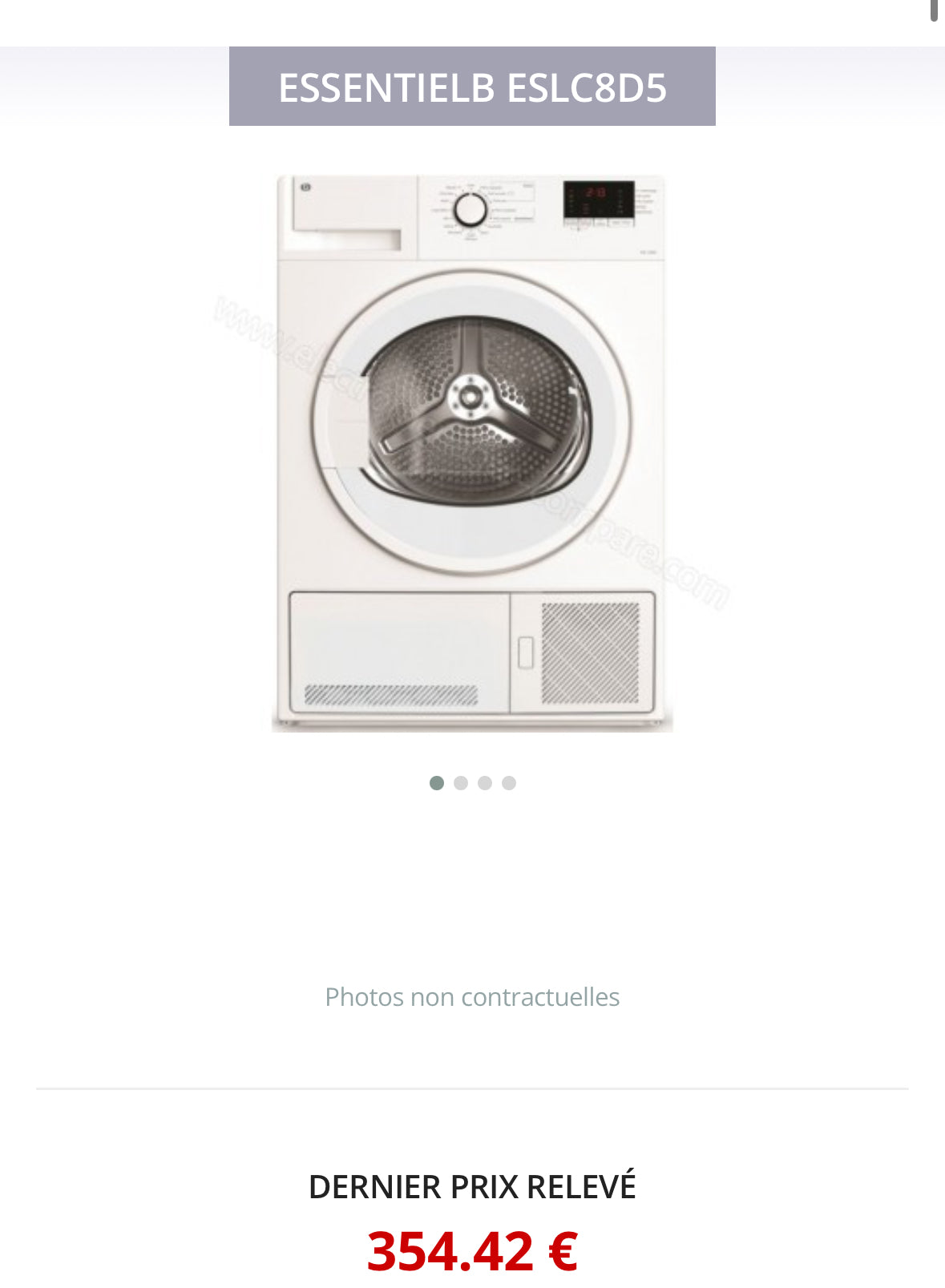 Sèche-Linge ESSENTIEL B 8 Kg GARANTIE 1 AN