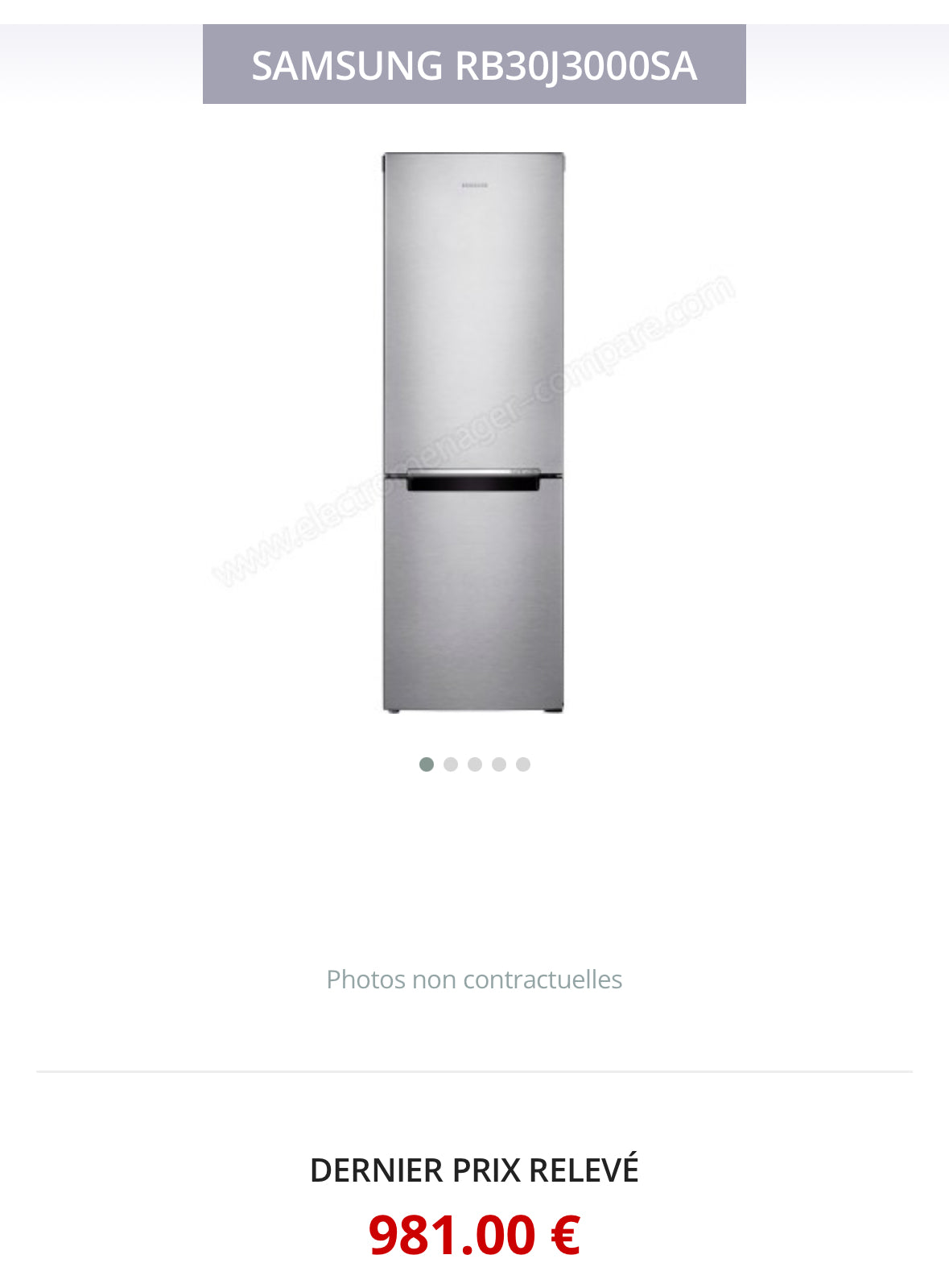 Frigo Combiné SAMSUNG No Frost GARANTIE 1 AN