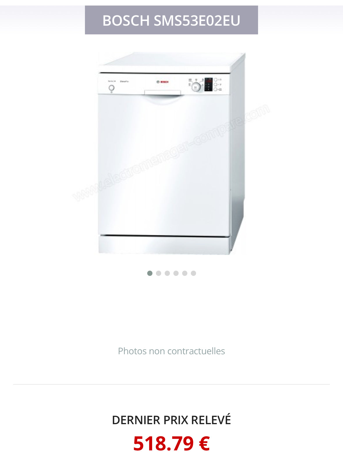 Lave-Vaisselle BOSCH 12 Couverts GARANTIE 1 AN