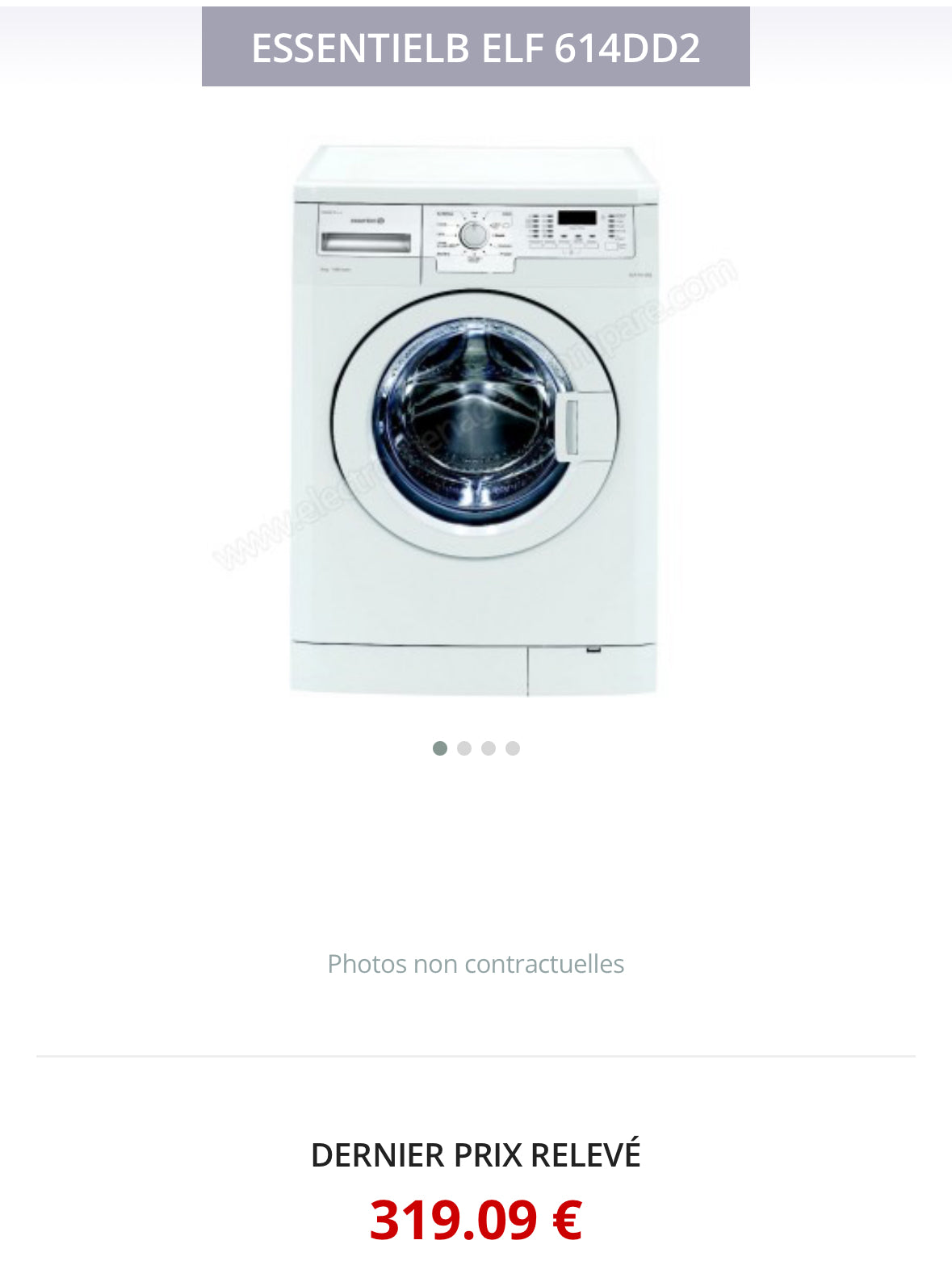 Lave-Linge ESSENTIEL B 6 Kg GARANTIE 1 AN