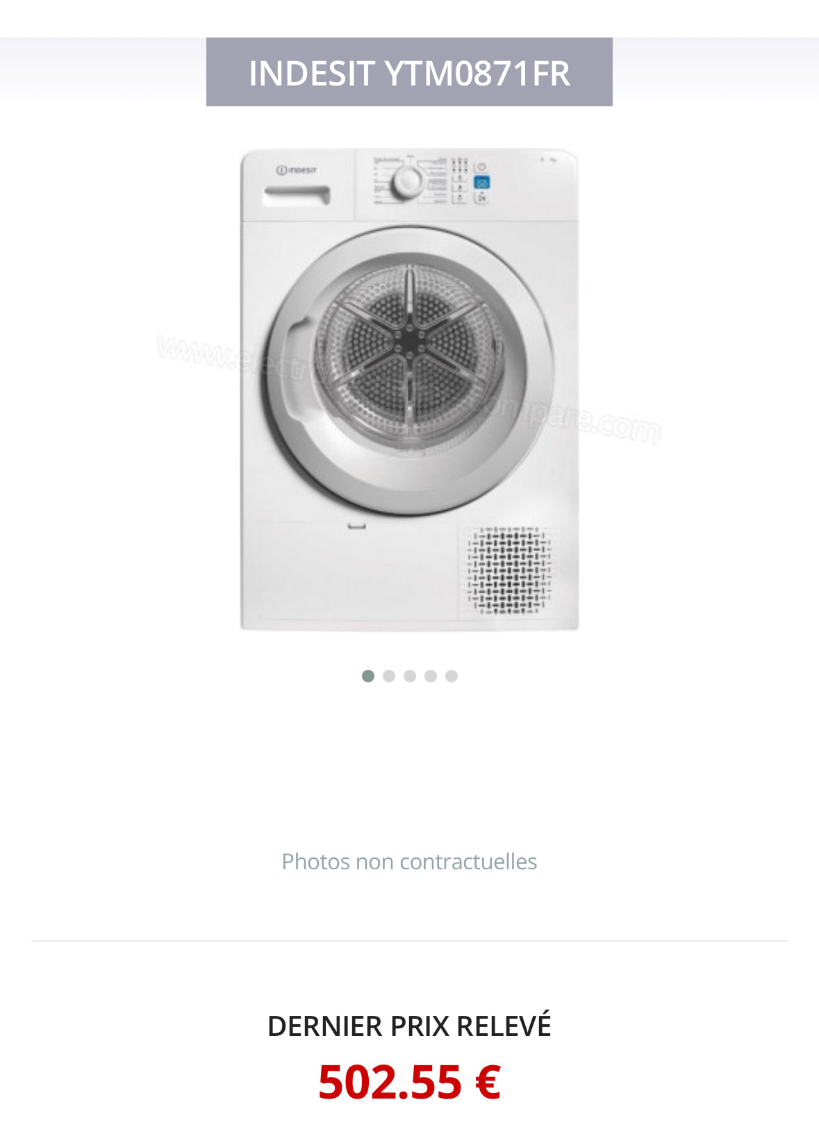 Sèche-Linge INDESIT 7 Kg GARANTIE 1 AN