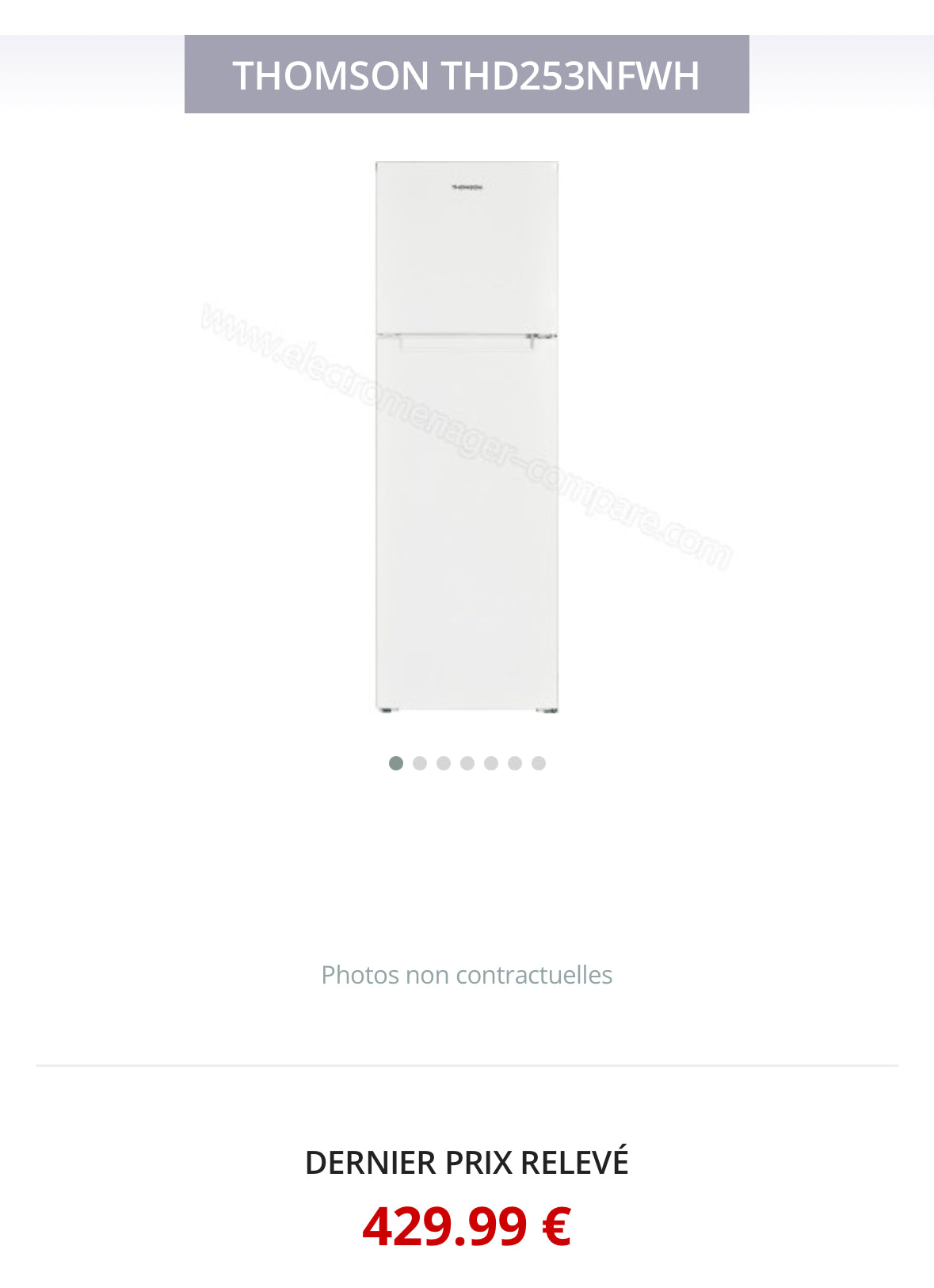 Frigo Combiné THOMSON Froid Ventilé GARANTIE 1 AN