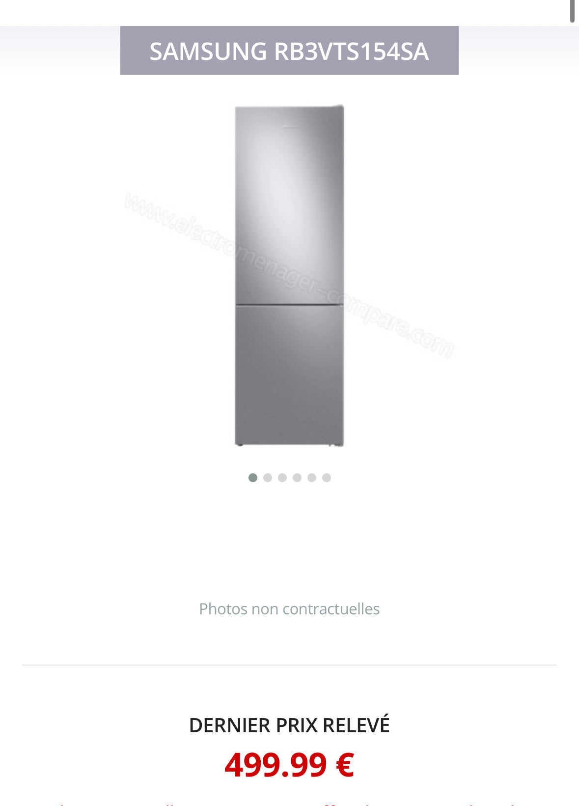 Frigo Combiné SAMSUNG Froid Ventilé Plus GARANTIE 1 AN