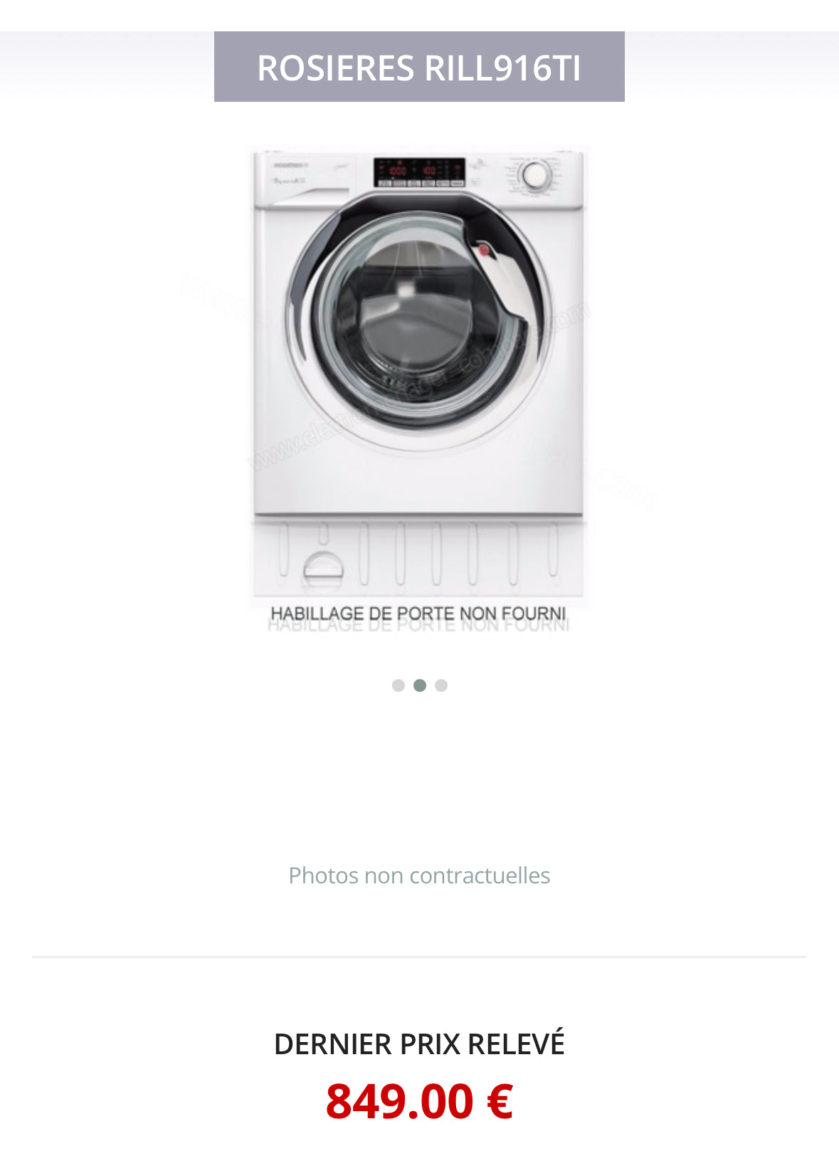 Lave-Linge Encastrable CANDY 9 Kg GARANTIE 1 AN