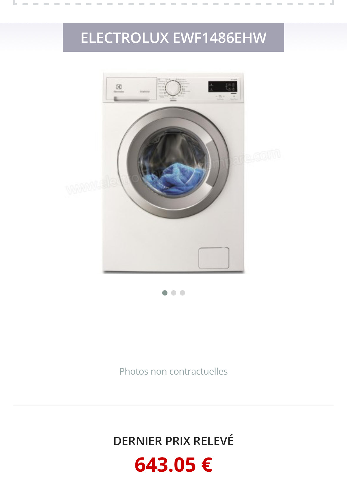 Lave-Linge ELECTROLUX 8 Kg GARANTIE 1 AN