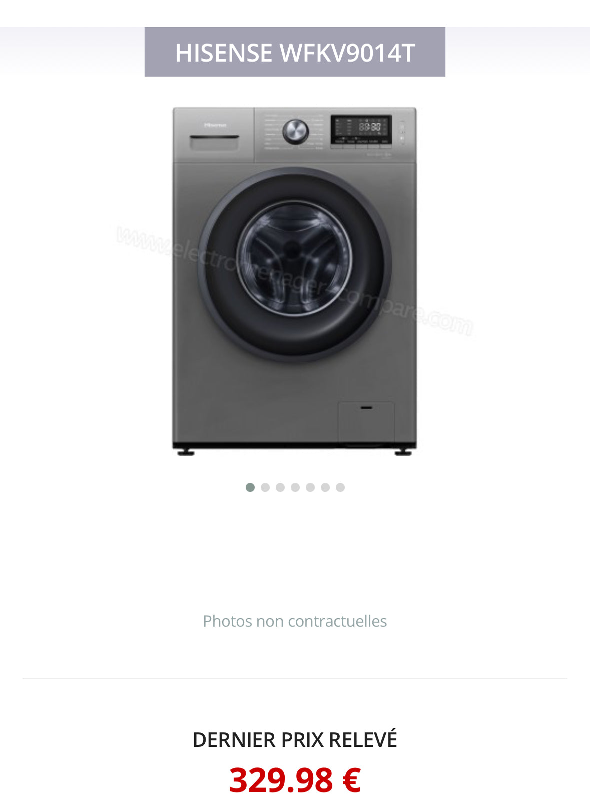 Lave-Linge HISENSE 8 Kg GARANTIE 1 AN