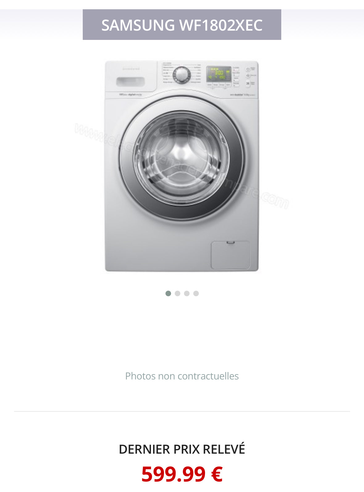 Lave-Linge SAMSUNG 8 Kg GARANTIE 1 AN