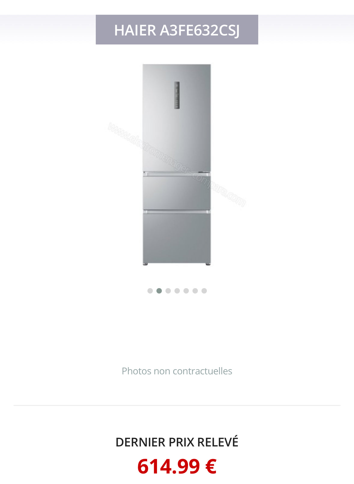 Frigo Combiné HAIER Froid Ventilé GARANTIE 1 AN