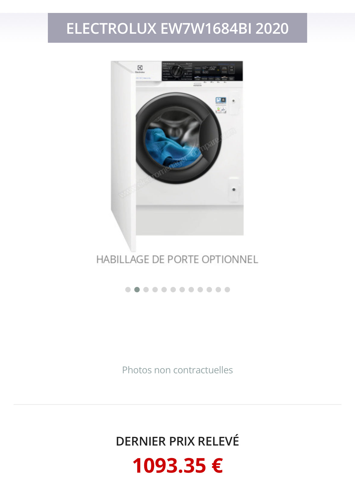 Lave-Linge Séchant ELECTROLUX 8 / 4 Kg Très Bon État GARANTIE 1 AN