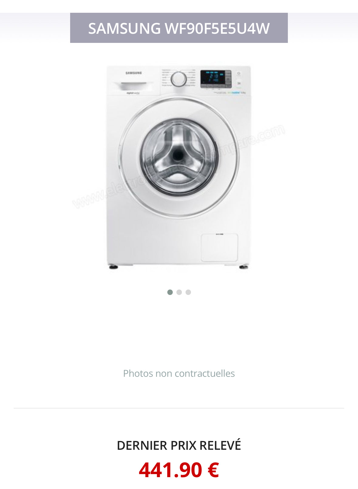 Lave-Linge SAMSUNG 9 Kg GARANTIE 1 AN