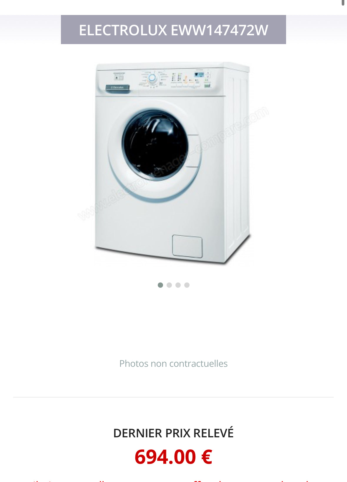 Lave-Linge Séchant ELECTROLUX 7 / 5 Kg GARANTIE 1 AN