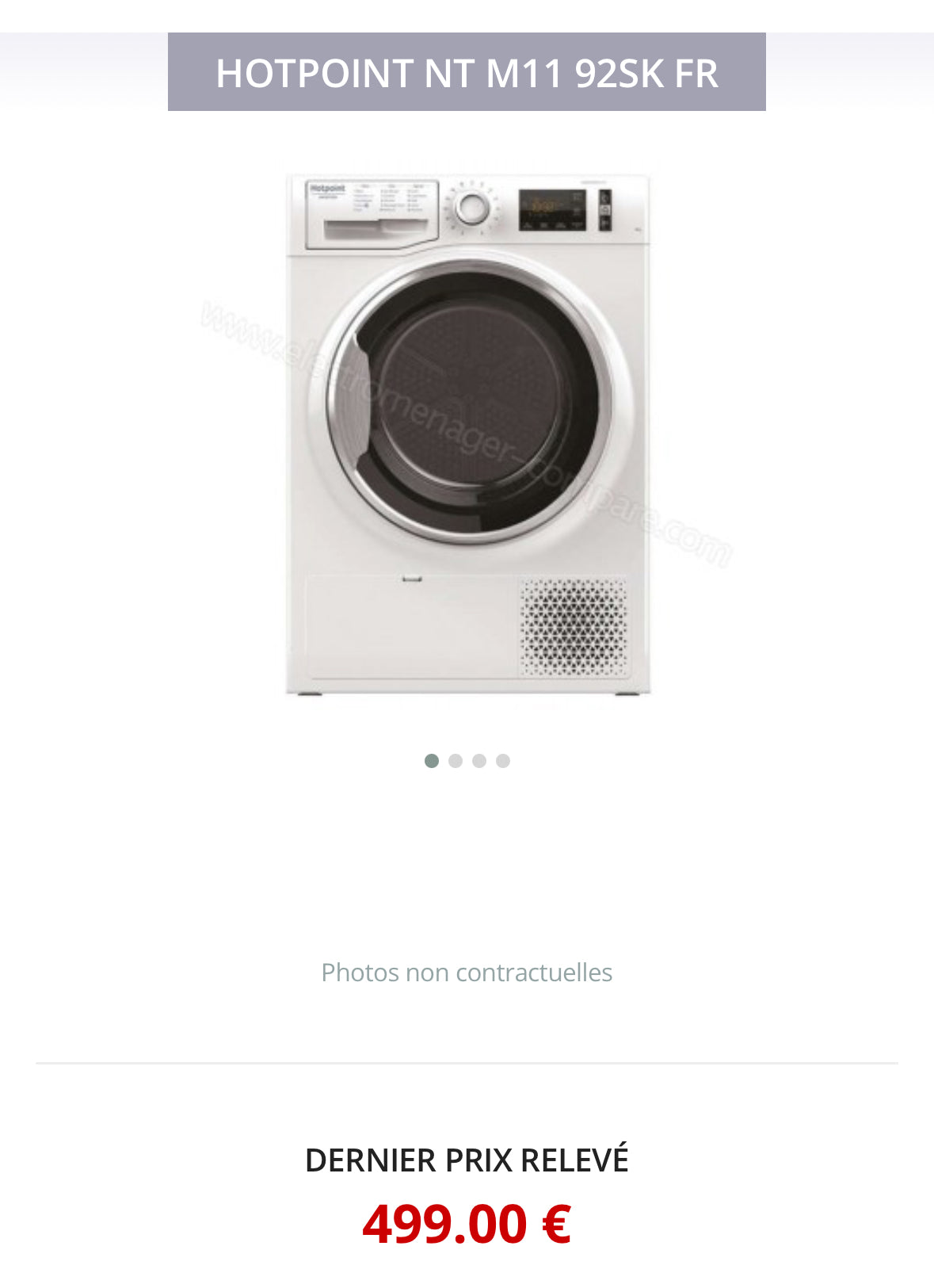 Sèche-Linge HOTPOINT-ARISTON 9 Kg GARANTIE 1 AN