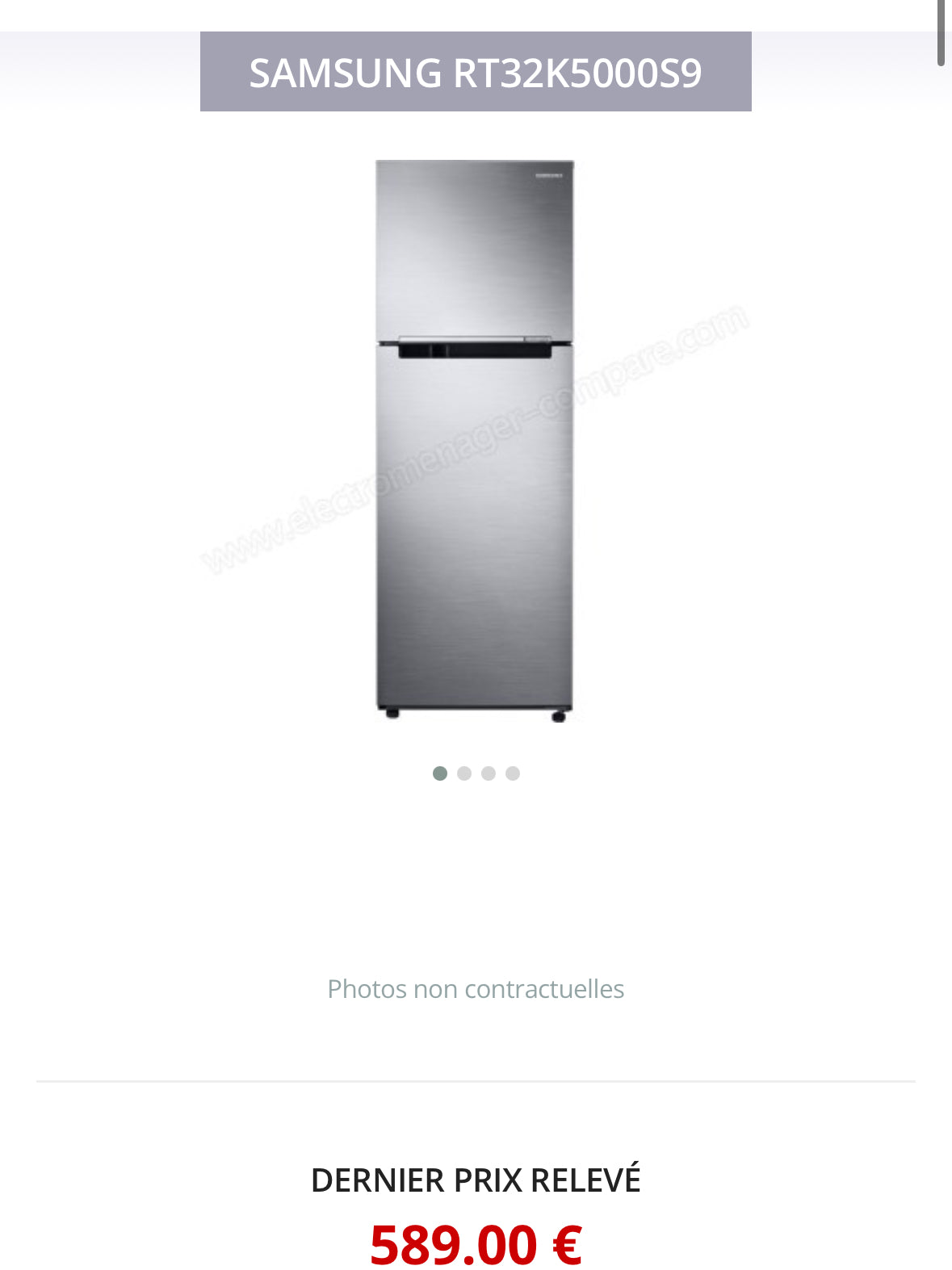 Frigo Combiné SAMSUNG No Frost / Froid Ventilé GARANTIE 1 AN