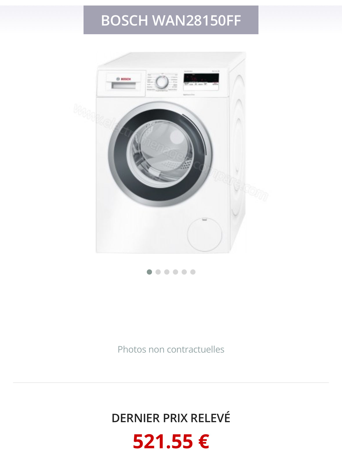 Lave-Linge BOSCH 8 Kg GARANTIE 1 AN