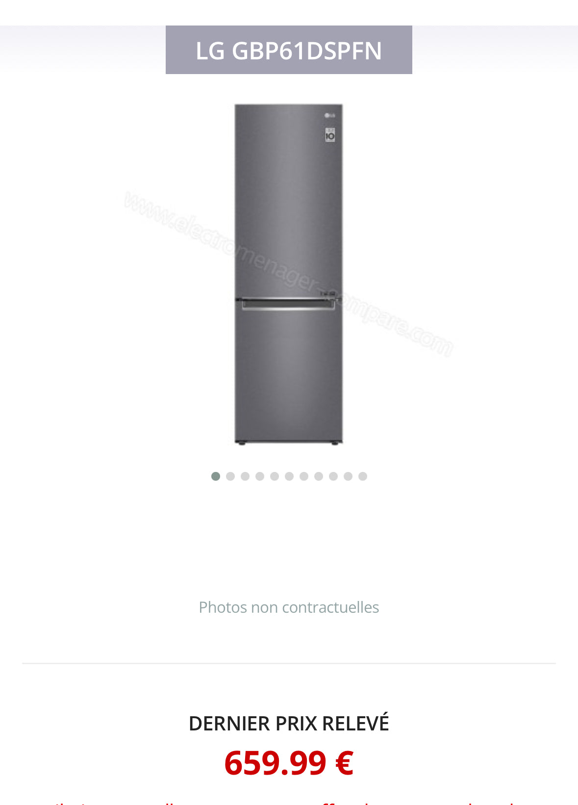 Frigo Combiné LG Froid Ventilé GARANTIE 1 AN