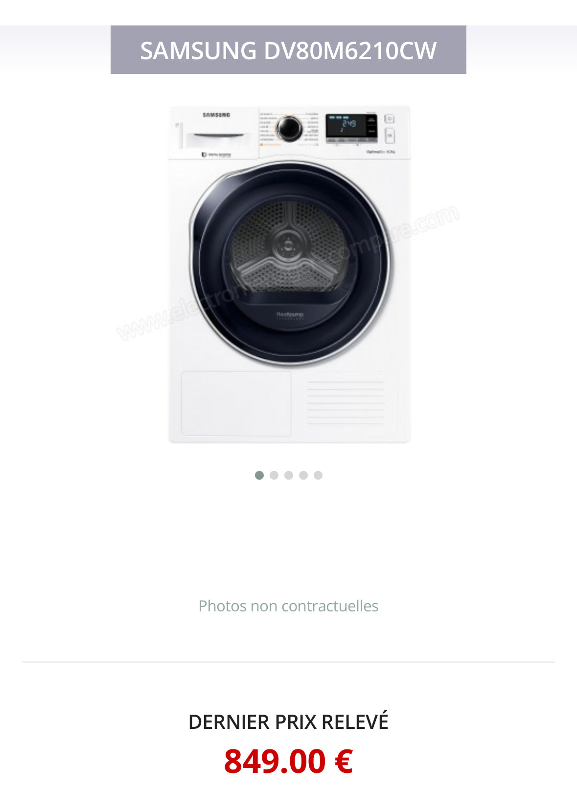 Sèche-Linge SAMSUNG 8 Kg Pompe à Chaleur GARANTIE 1 AN