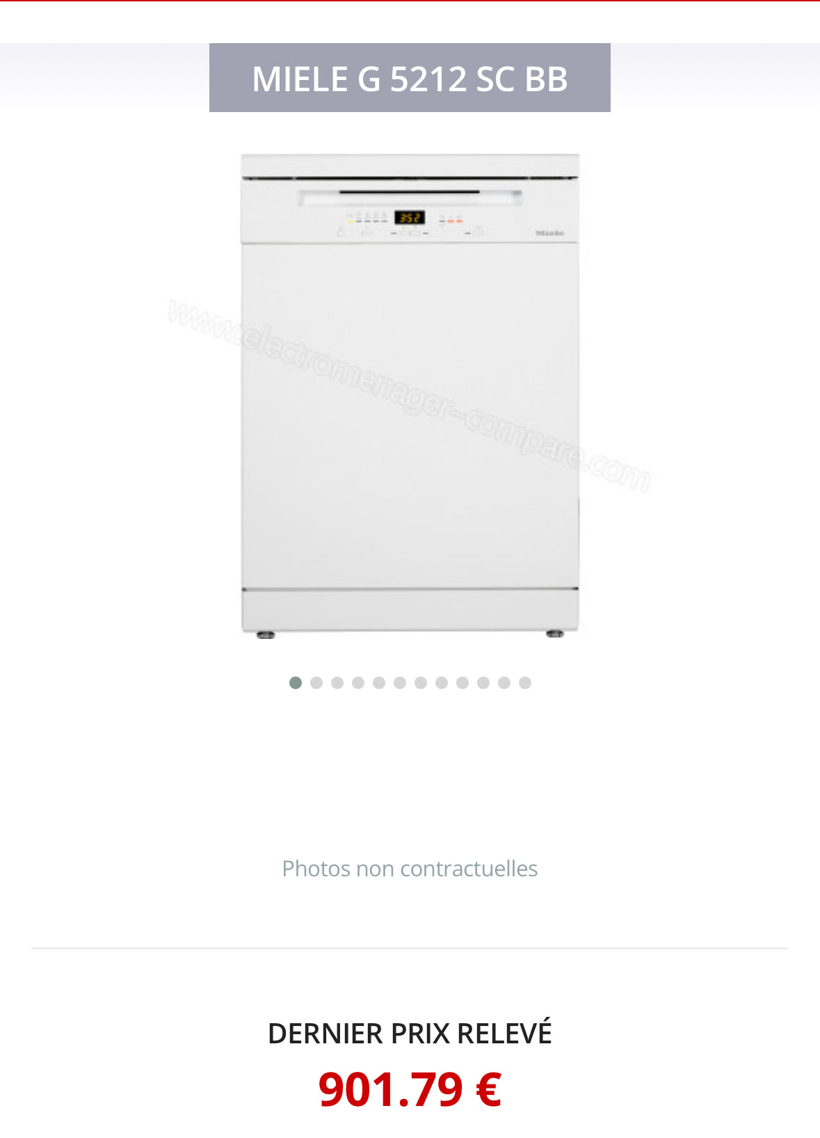 Lave-Vaisselle MIELE 14 Couverts GARANTIE 1 AN