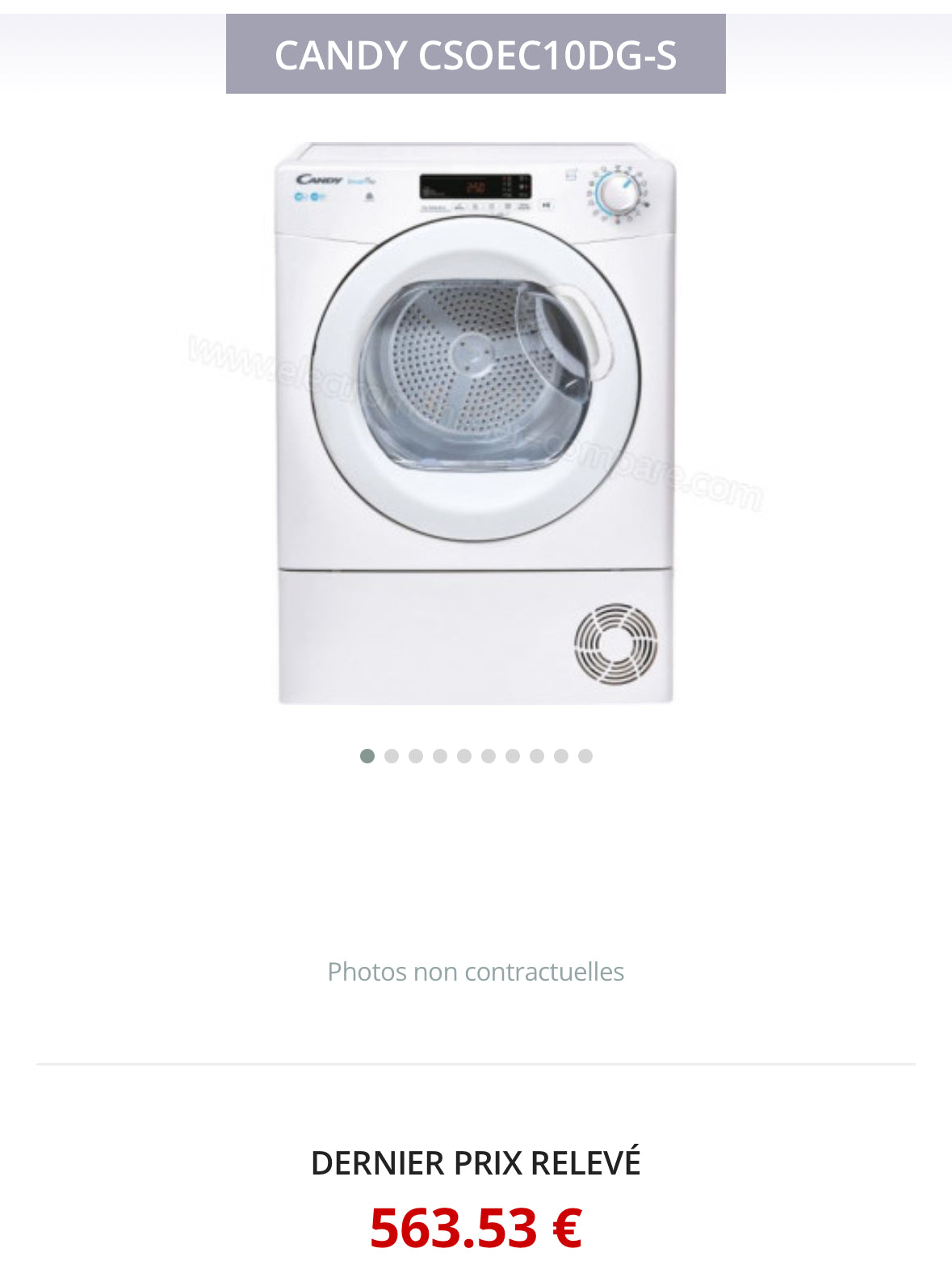 Sèche-Linge CANDY 10 Kg GARANTIE 1 AN