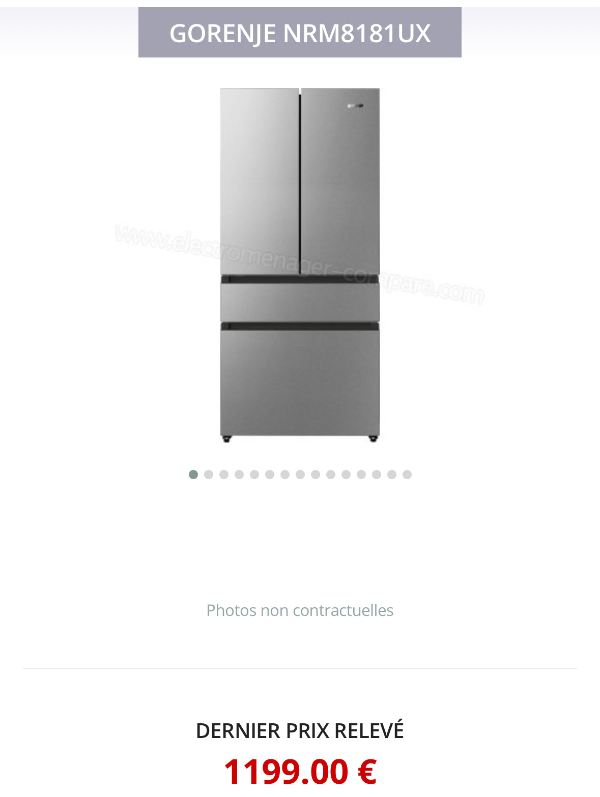 Frigo Américain GORENJE 4 Portes GARANTIE 1 AN