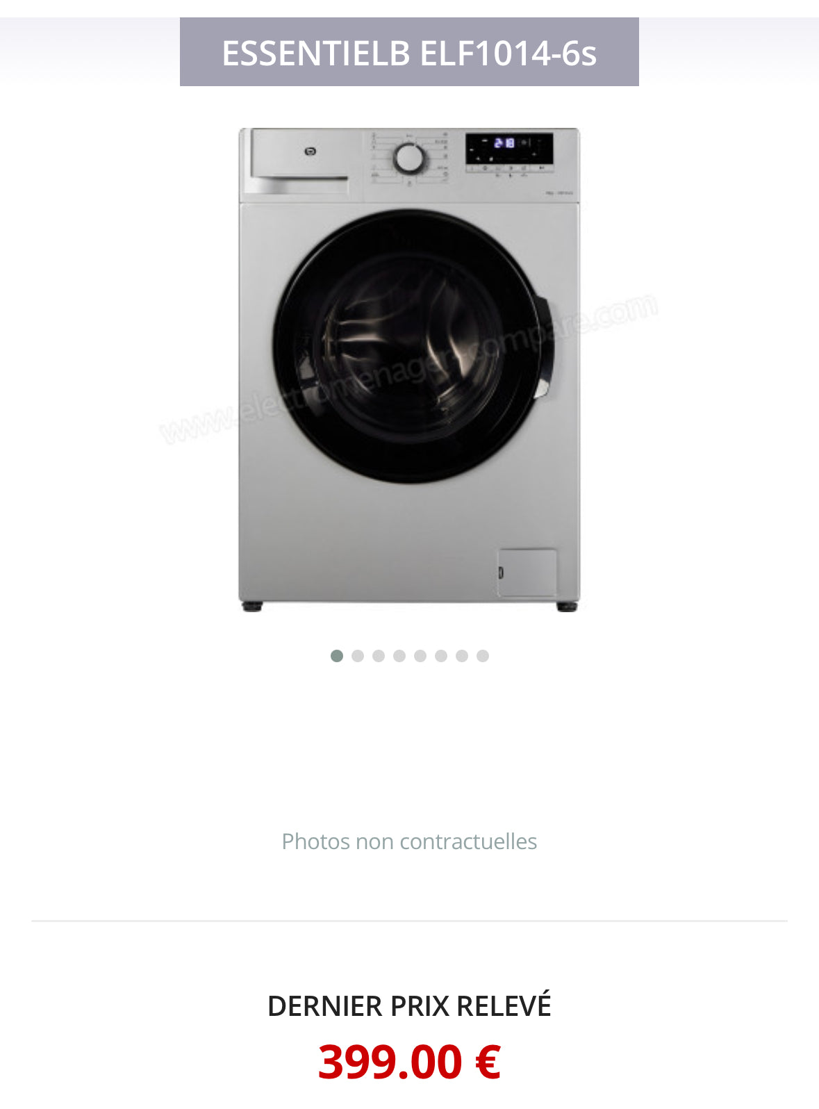 Lave-Linge ESSENTIEL B 10 Kg GARANTIE 1 AN