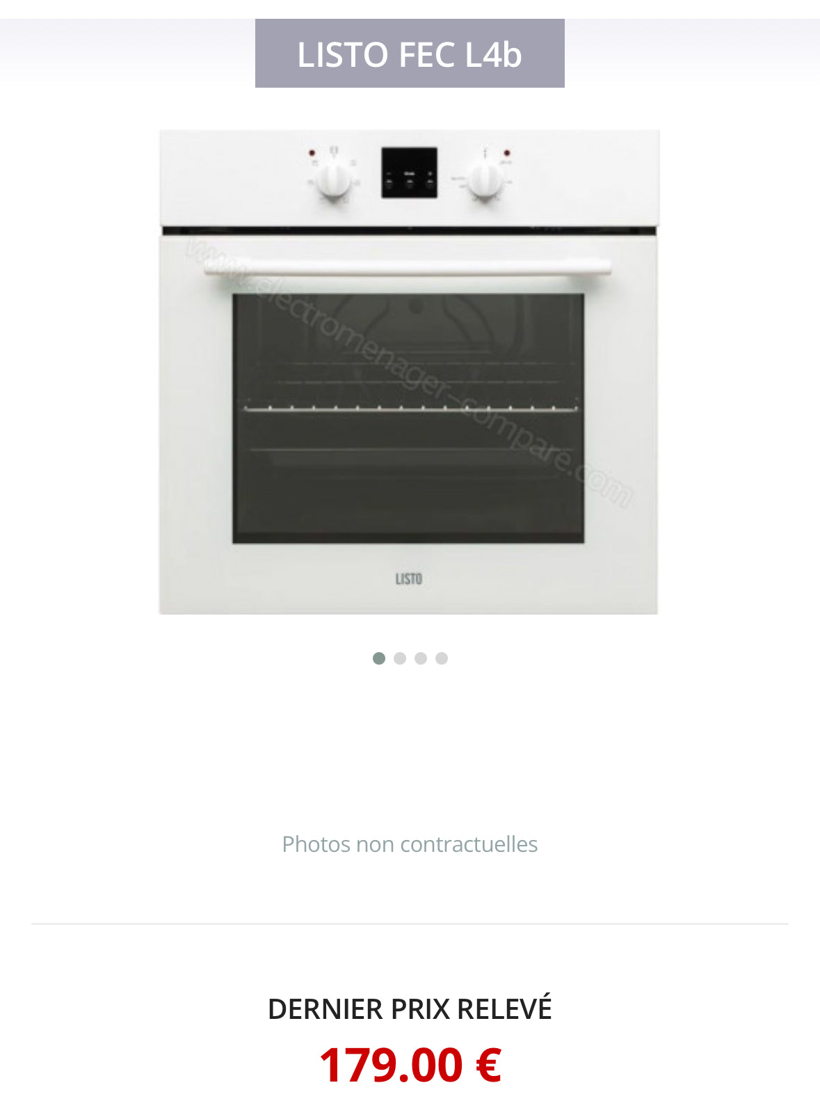 Four Encastrable LISTO Avec Catalyste GARANTIE 1 AN