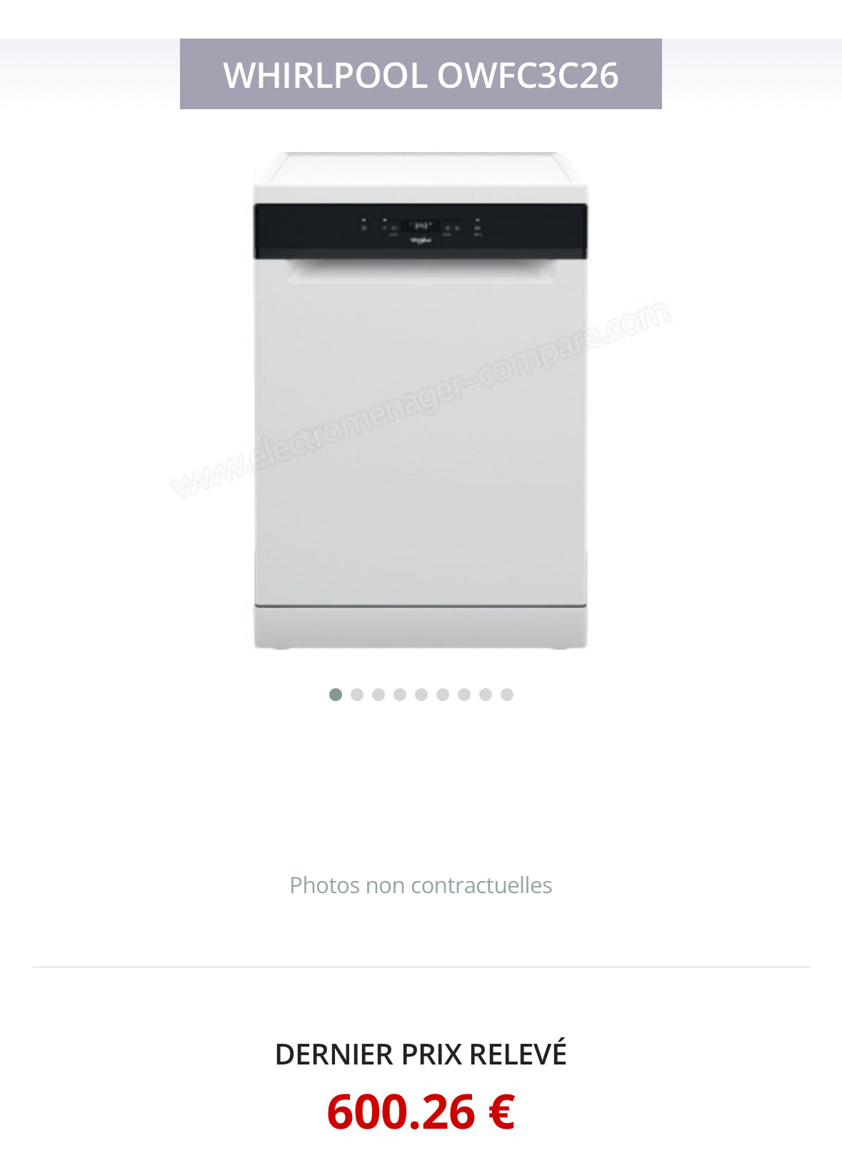 Lave-Vaisselle WHIRLPOOL 14 Couverts GARANTIE 1 AN