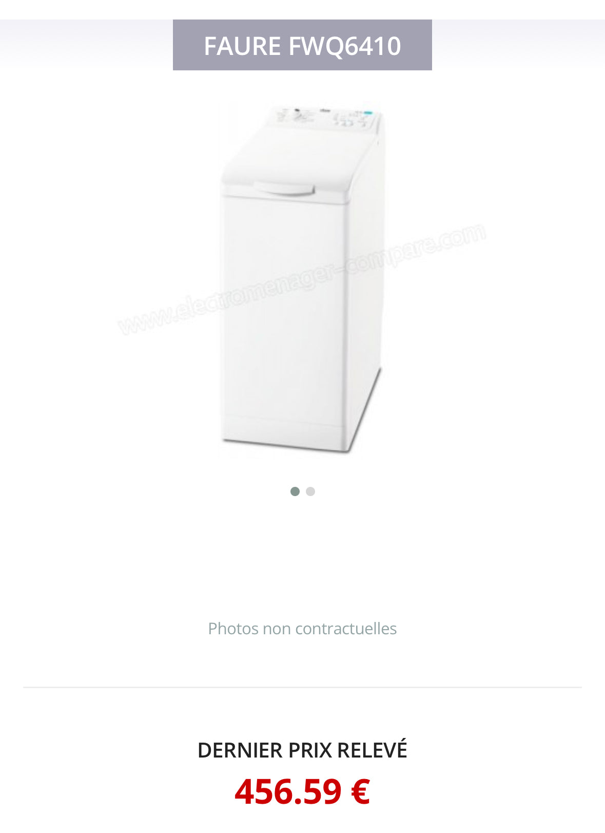Lave-Linge Top FAURE 6 Kg GARANTIE 1 AN