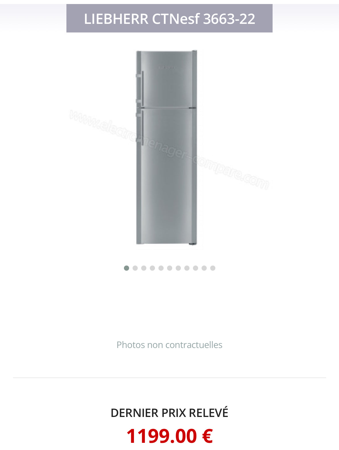 Frigo Combiné LIEBHERR Froid Brassé GARANTIE 1 AN