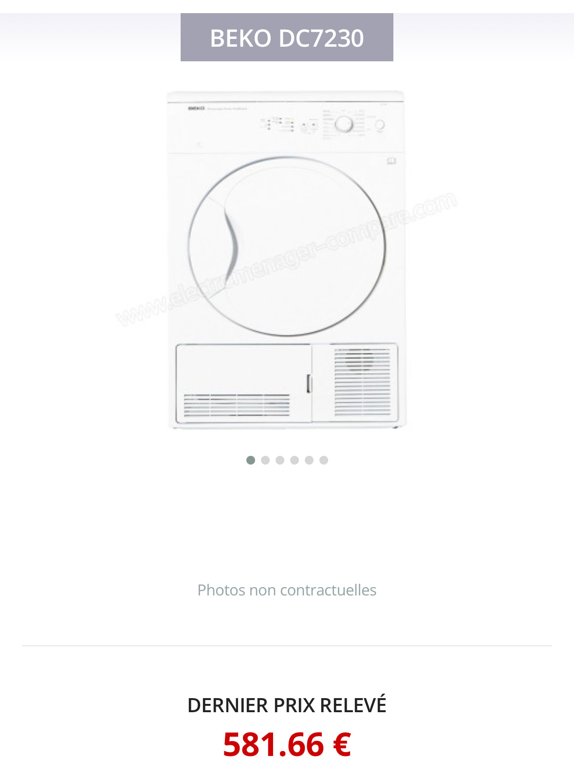 Sèche-Linge BEKO 7 Kg GARANTIE 1 AN