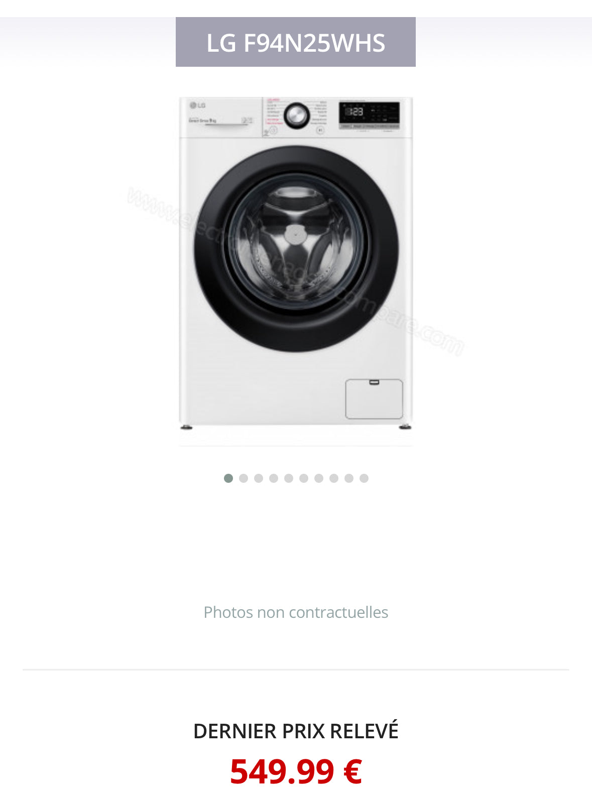 Lave-Linge LG DirectDrive 9 Kg GARANTIE 1 AN