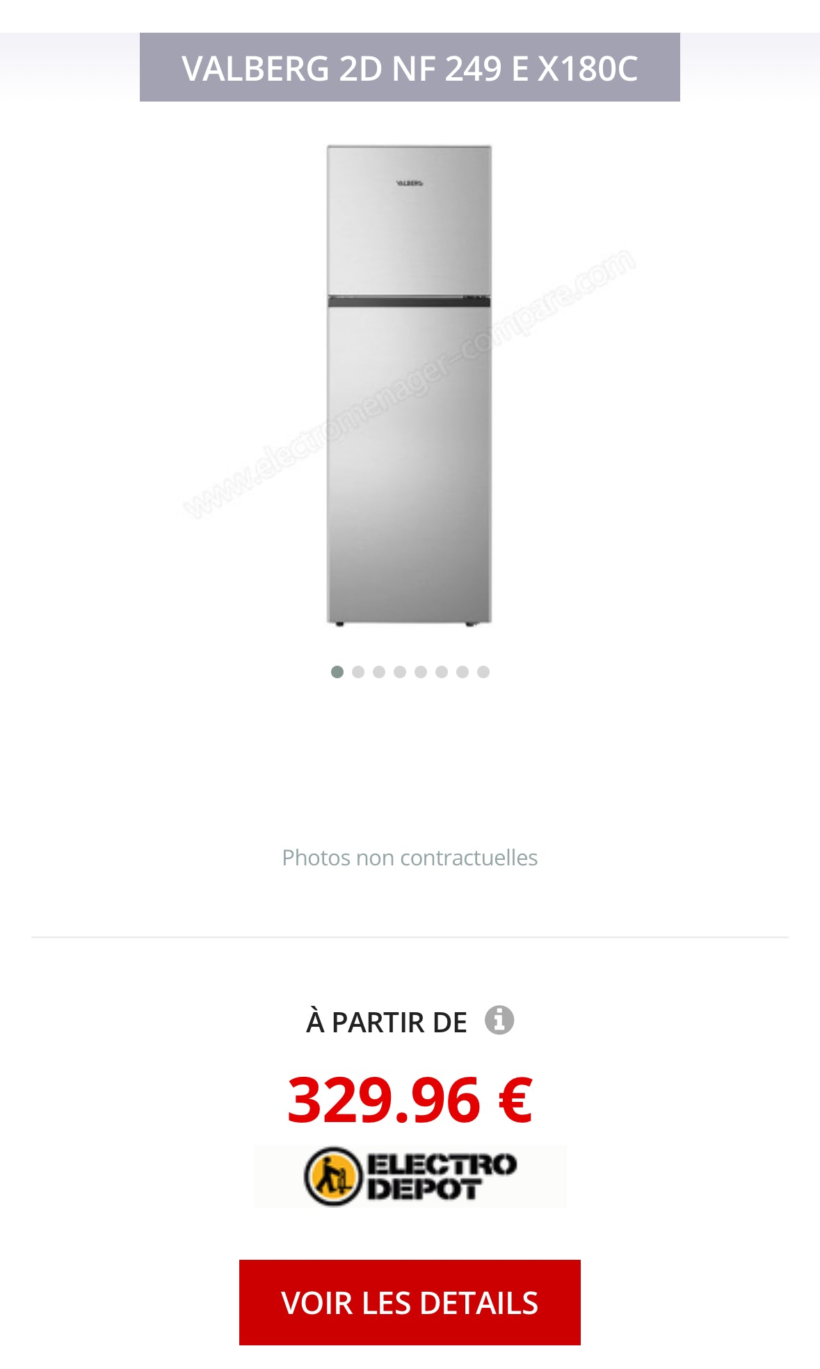 Frigo Combiné VALBERG No Frost GARANTIE 1 AN