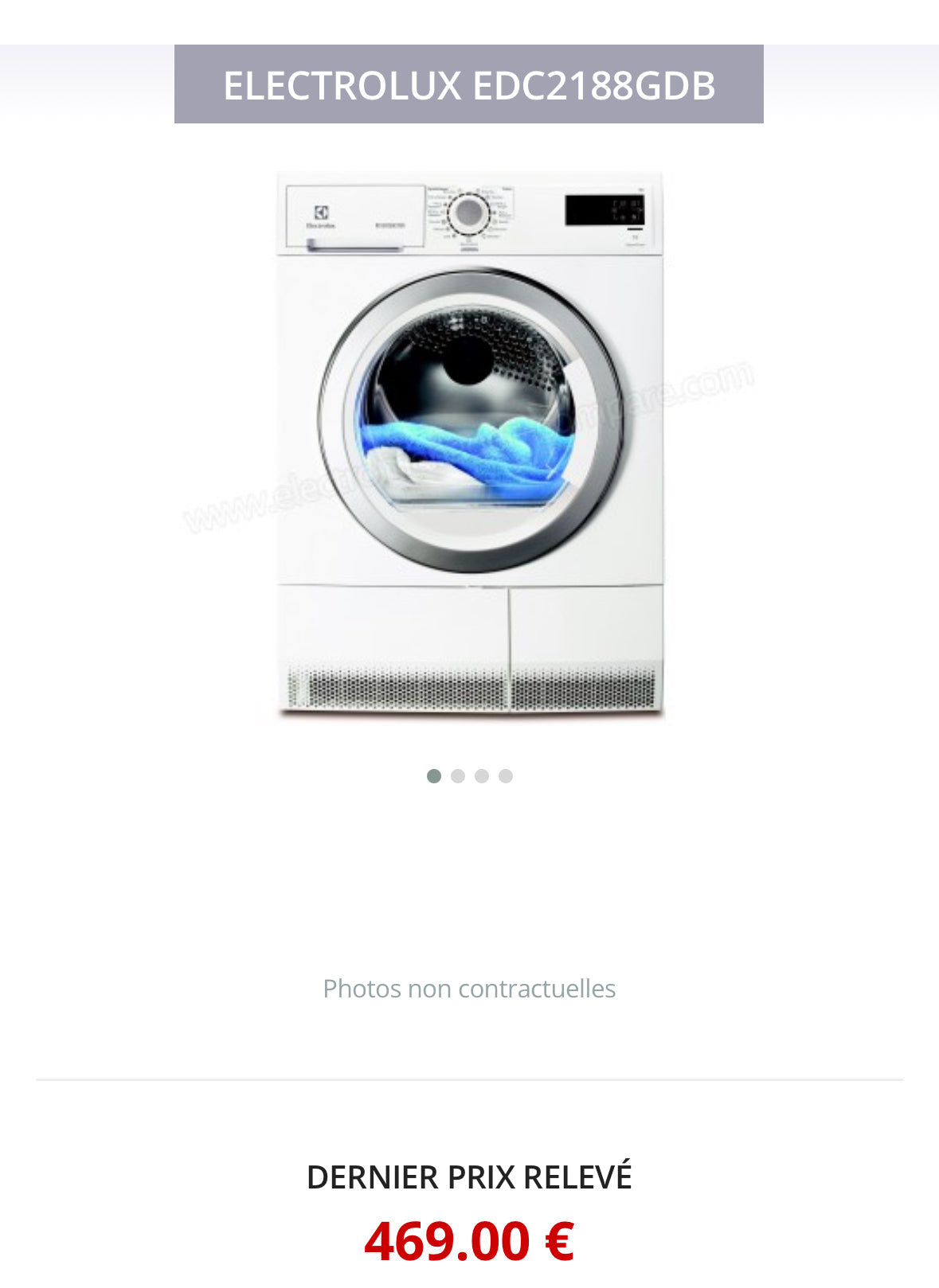 Sèche-Linge ELECTROLUX 8 Kg GARANTIE 1 AN