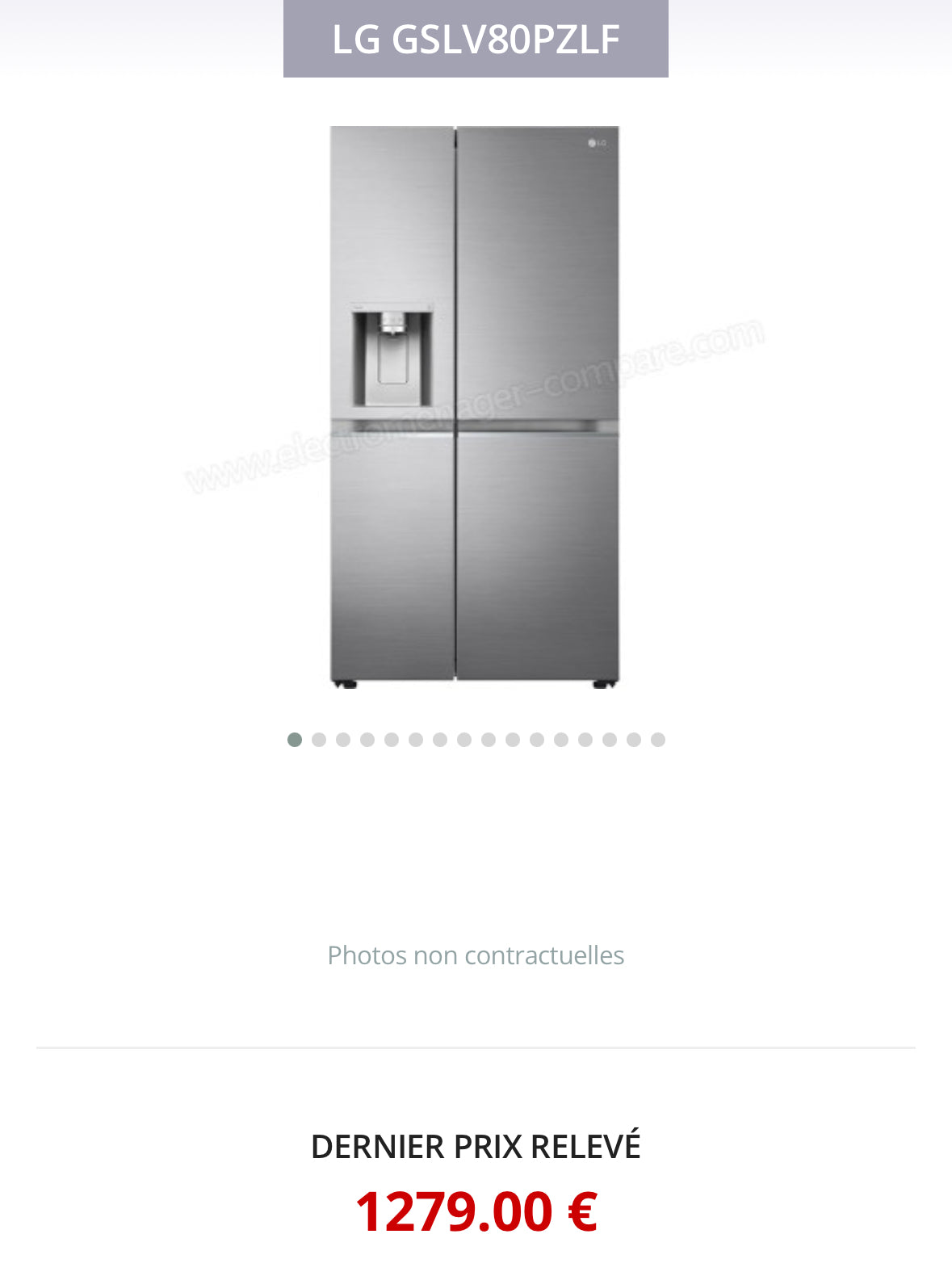 Frigo Américain LG Eau Fraîche et Glaçons GARANTIE 1 AN