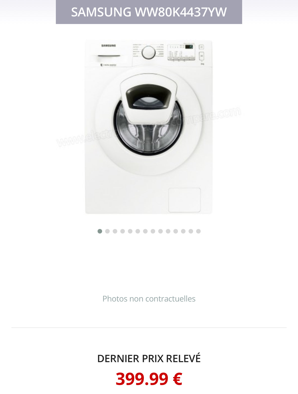 Lave-Linge SAMSUNG 8 Kg GARANTIE 1 AN